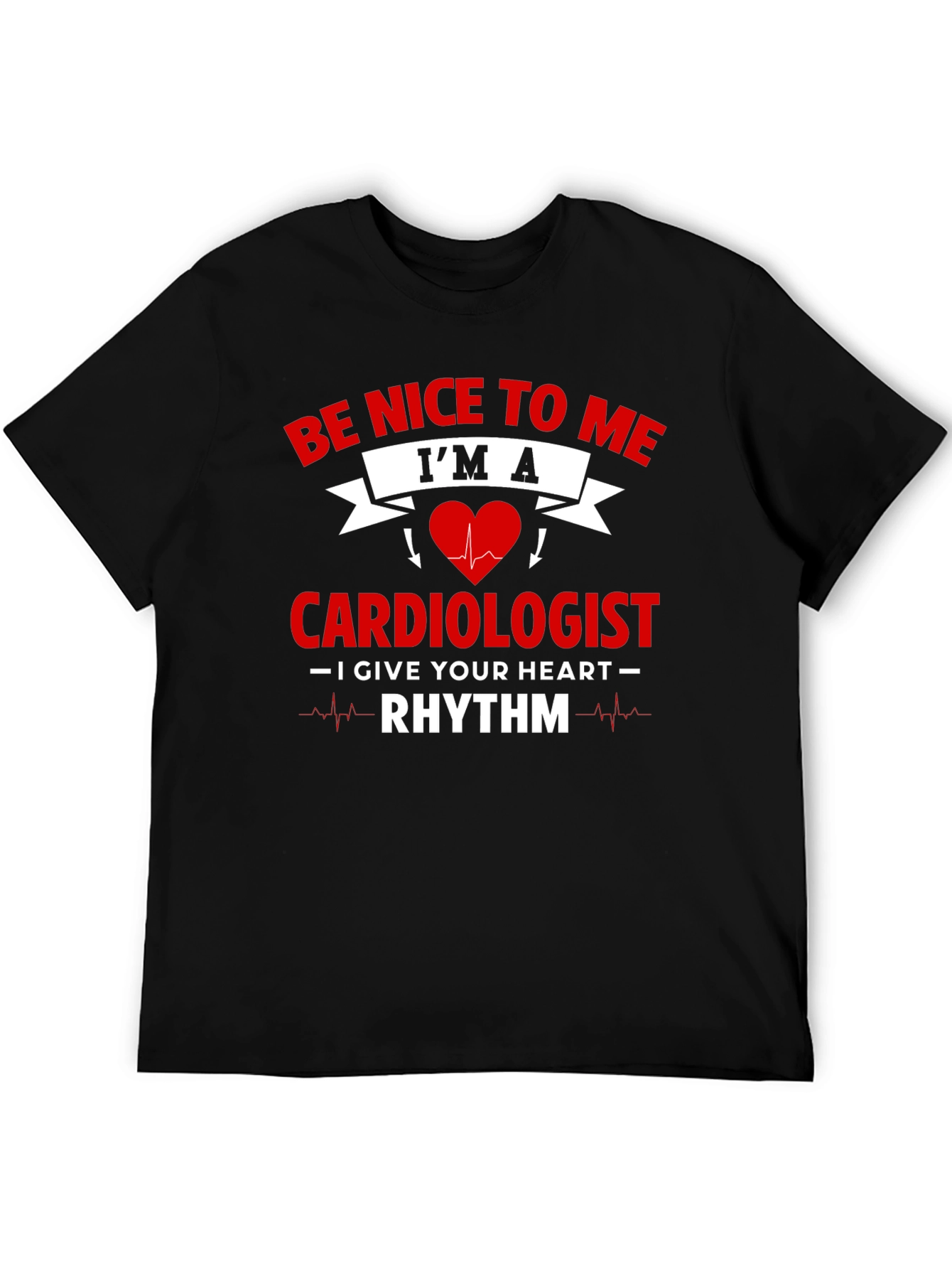 Cardiologist Rhythm Heartbeat Graphic T-Shirt