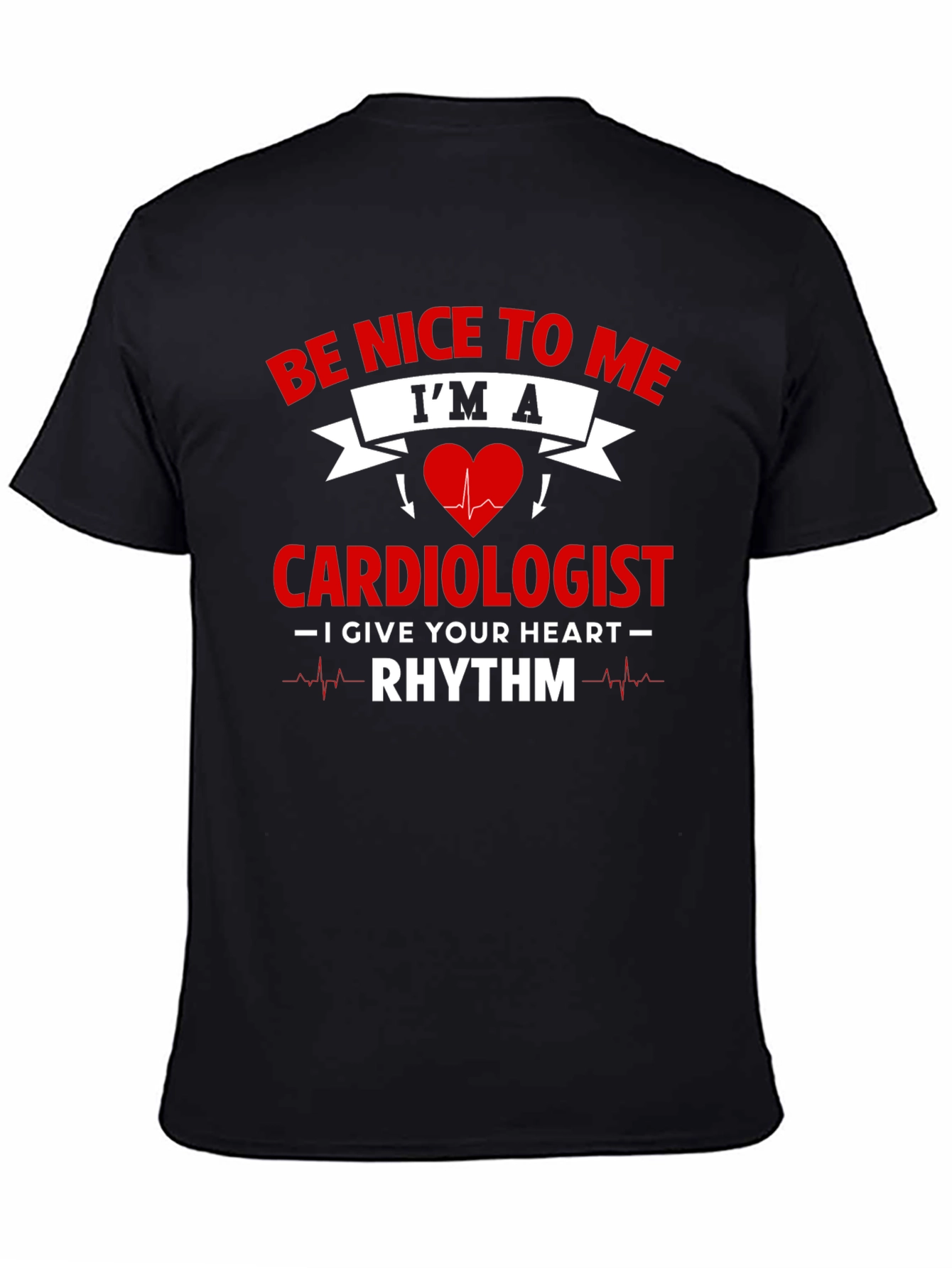 Cardiologist Rhythm Heartbeat Graphic T-Shirt