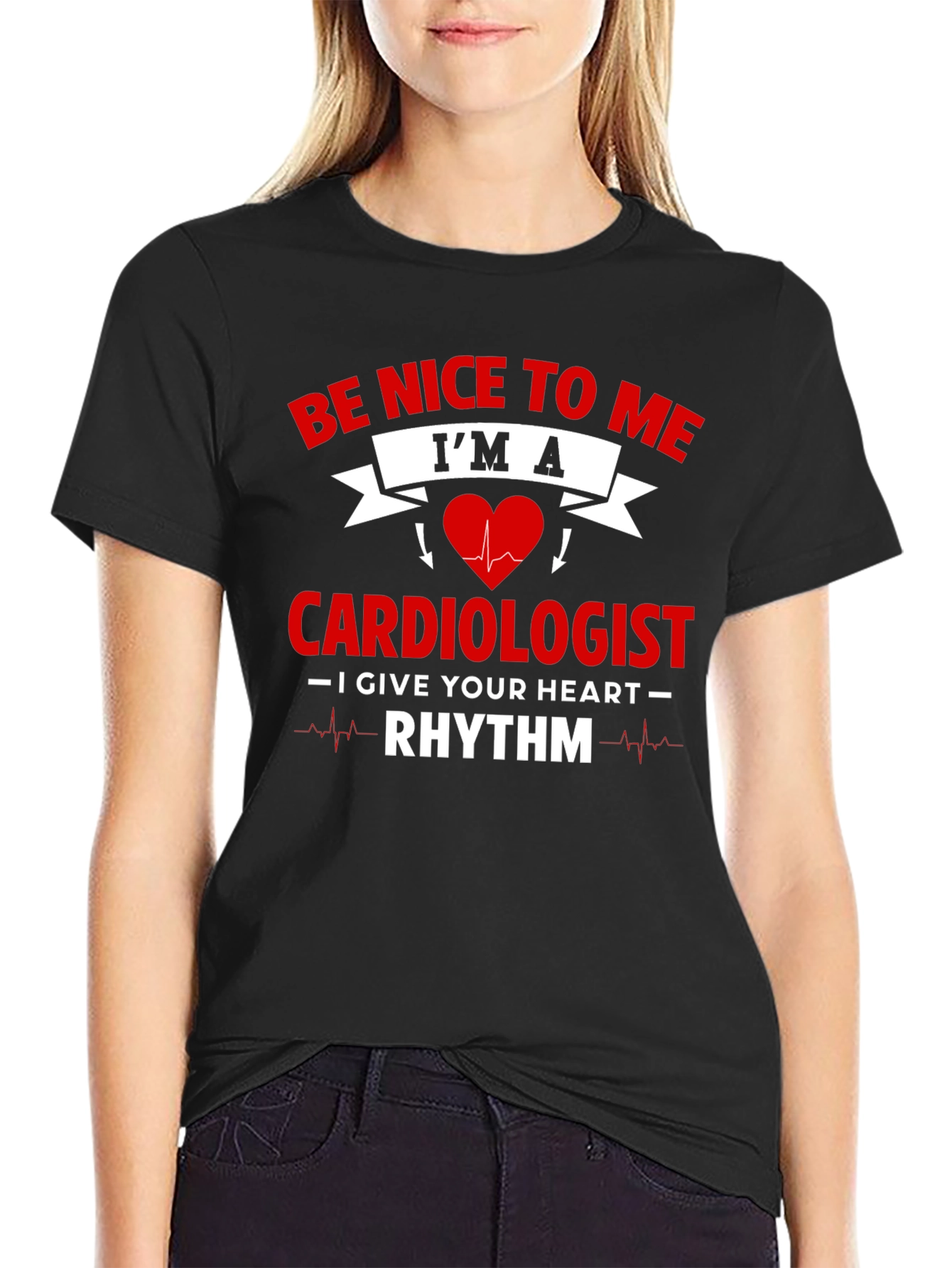 Cardiologist Rhythm Heartbeat Graphic T-Shirt