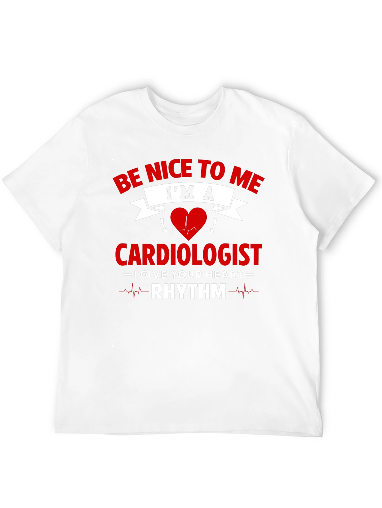Cardiologist Rhythm Heartbeat Graphic T-Shirt