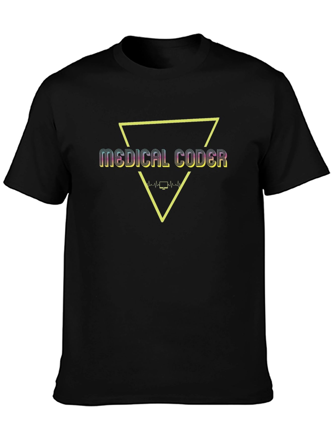 Medical Coder Triangle Graphic T-Shirt