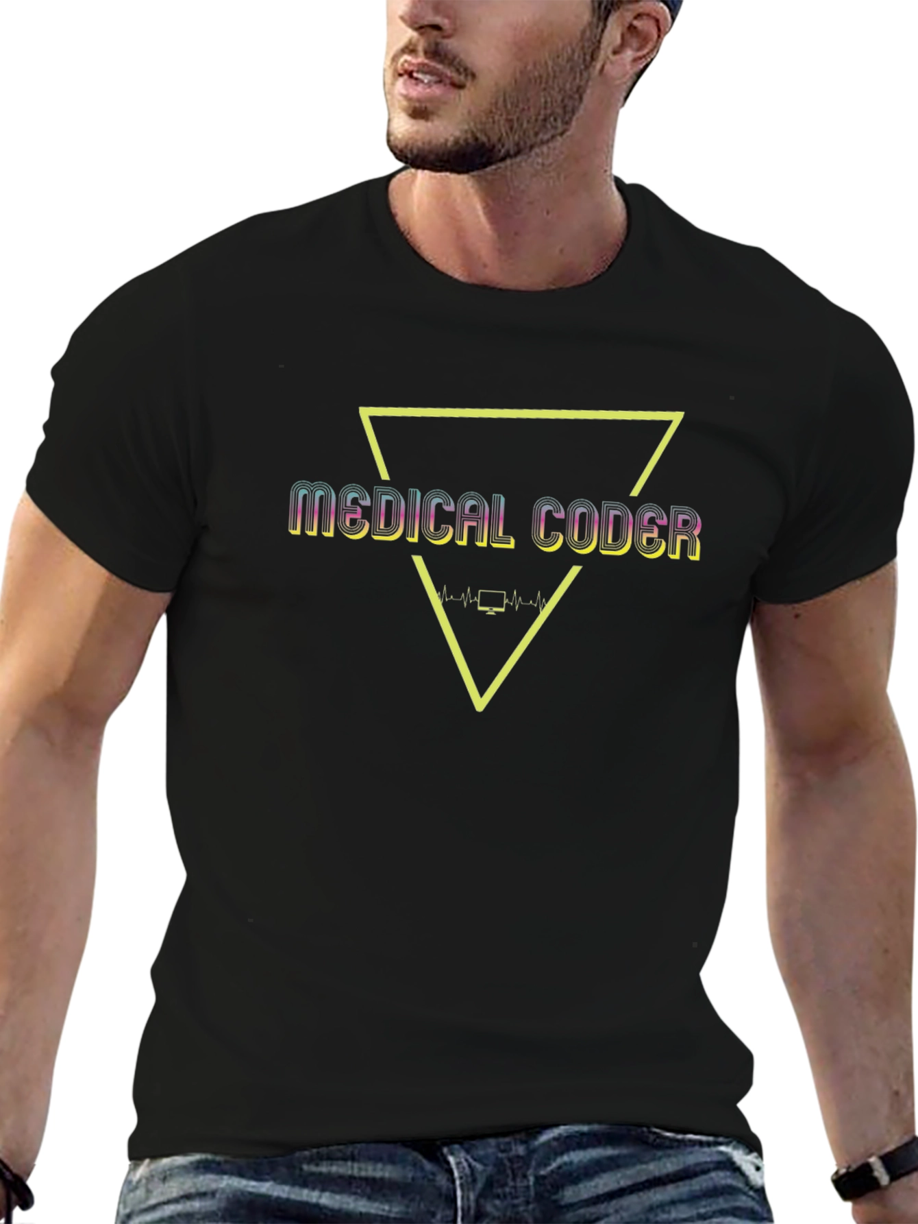 Medical Coder Triangle Graphic T-Shirt