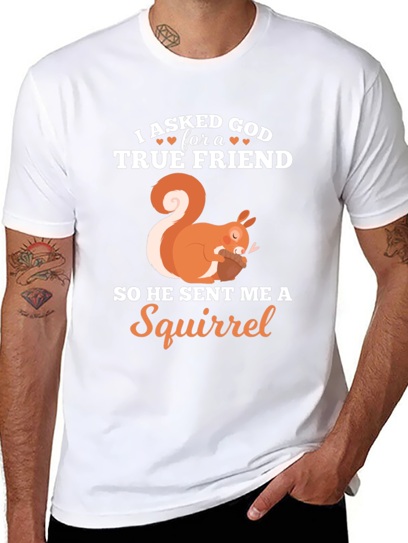 True Friend Squirrel Graphic T-Shirt