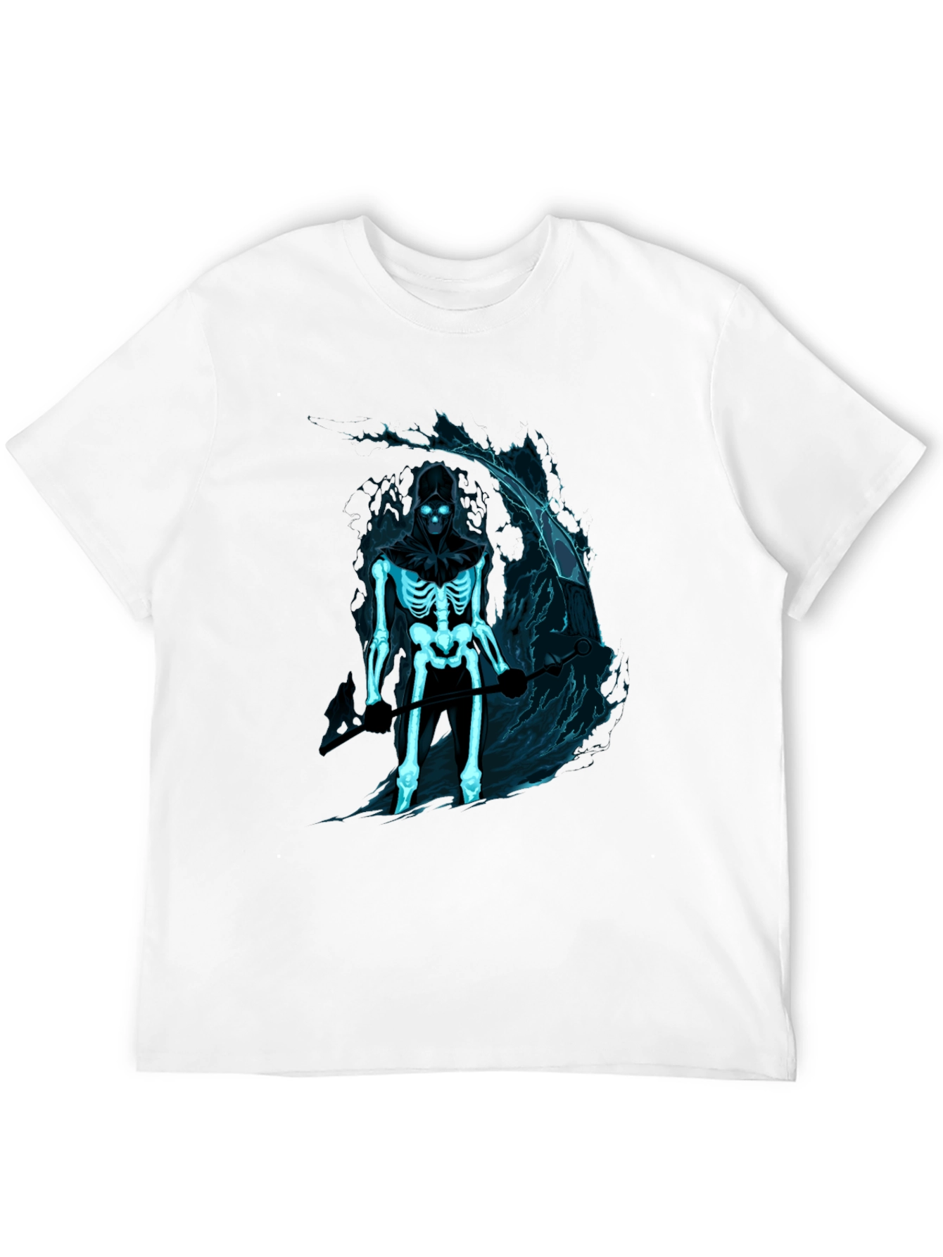 Grim Reaper Skeleton Black Graphic Tee