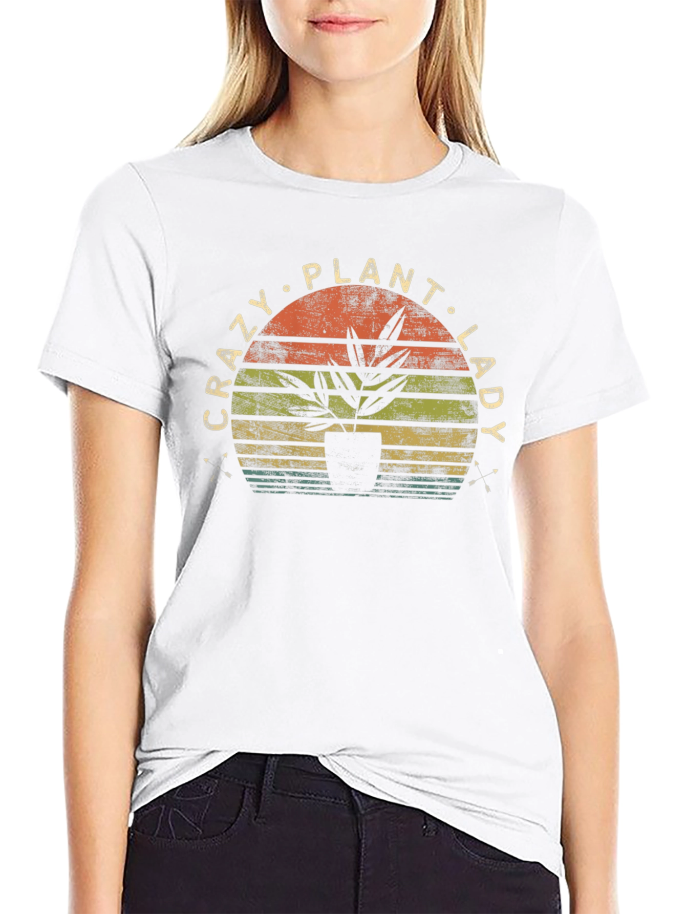 Crazy Plant Lady T-Shirt - Retro Style