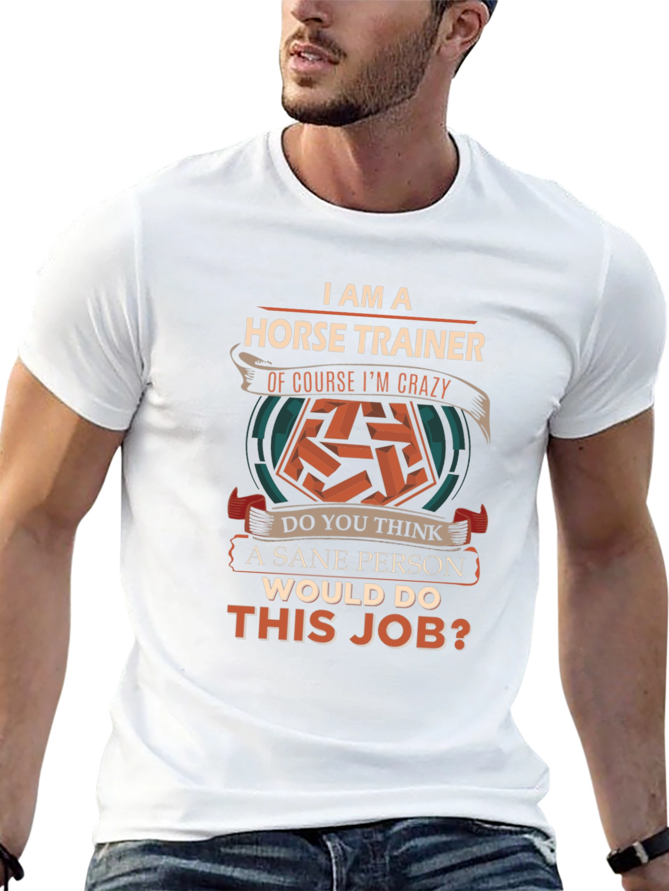 Horse Trainer Crazy Job Graphic T-Shirt