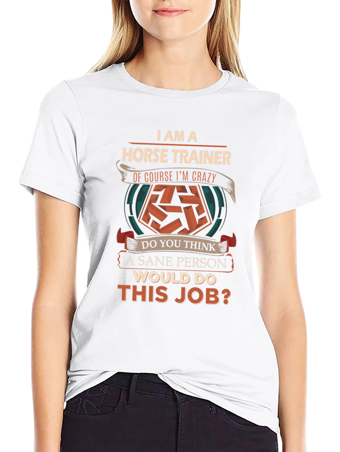 Horse Trainer Crazy Job Graphic T-Shirt