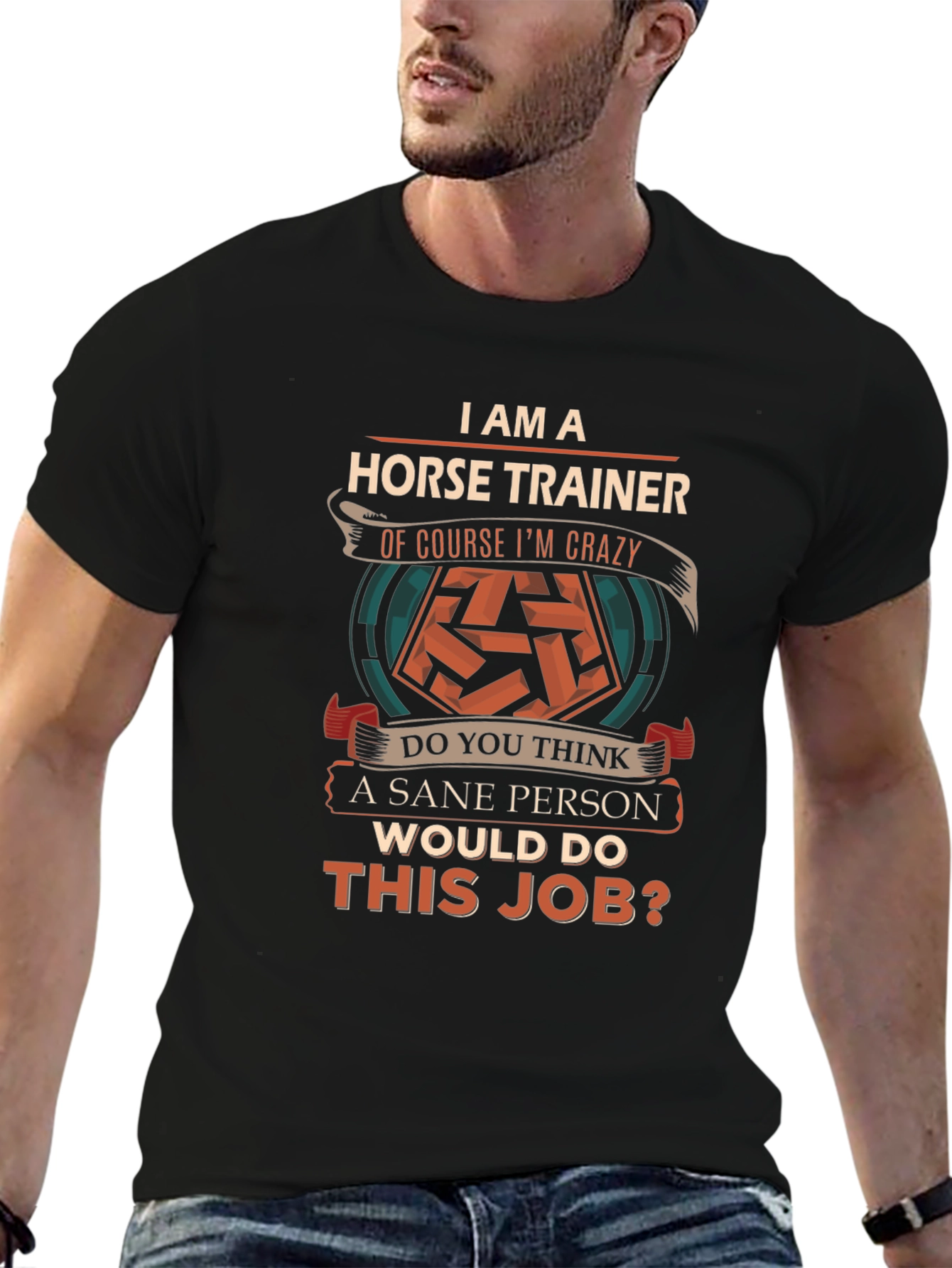 Horse Trainer Crazy Job Graphic T-Shirt