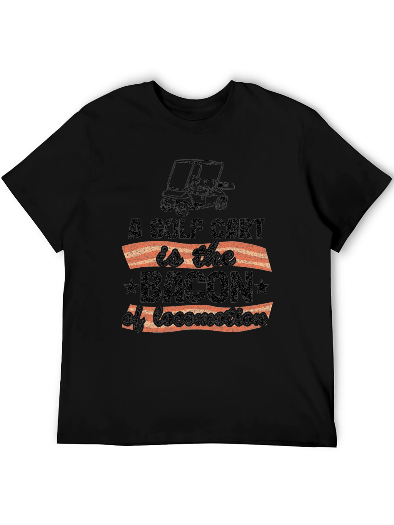 Golf Cart Bacon T-Shirt