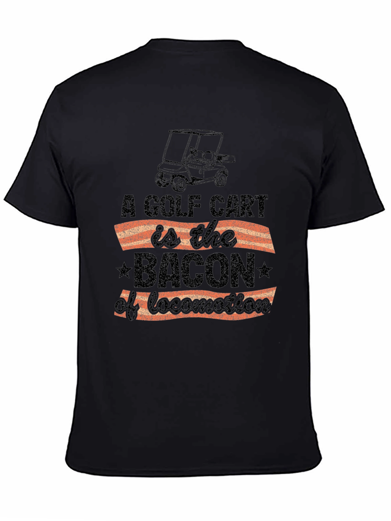 Golf Cart Bacon T-Shirt