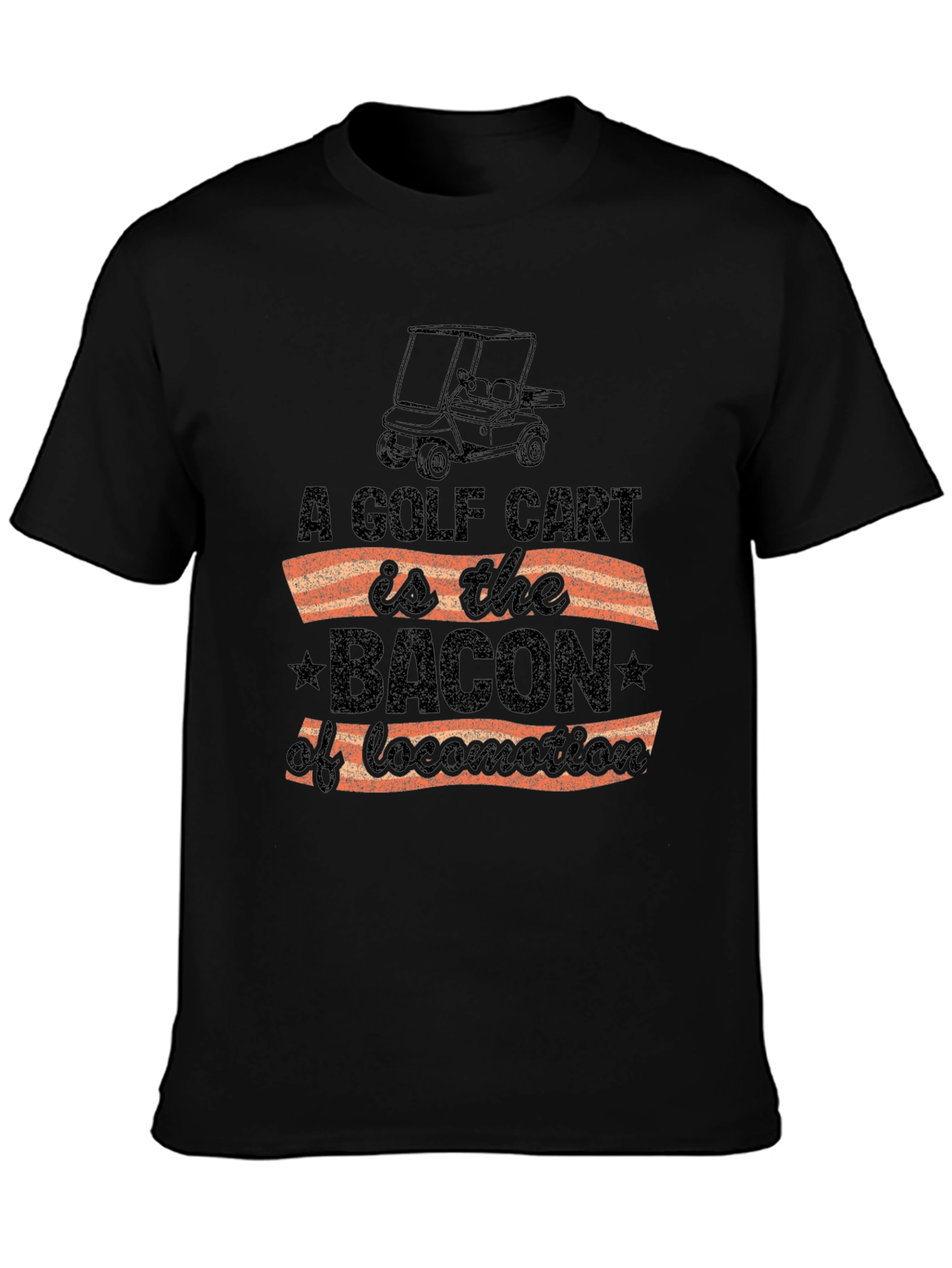 Golf Cart Bacon T-Shirt