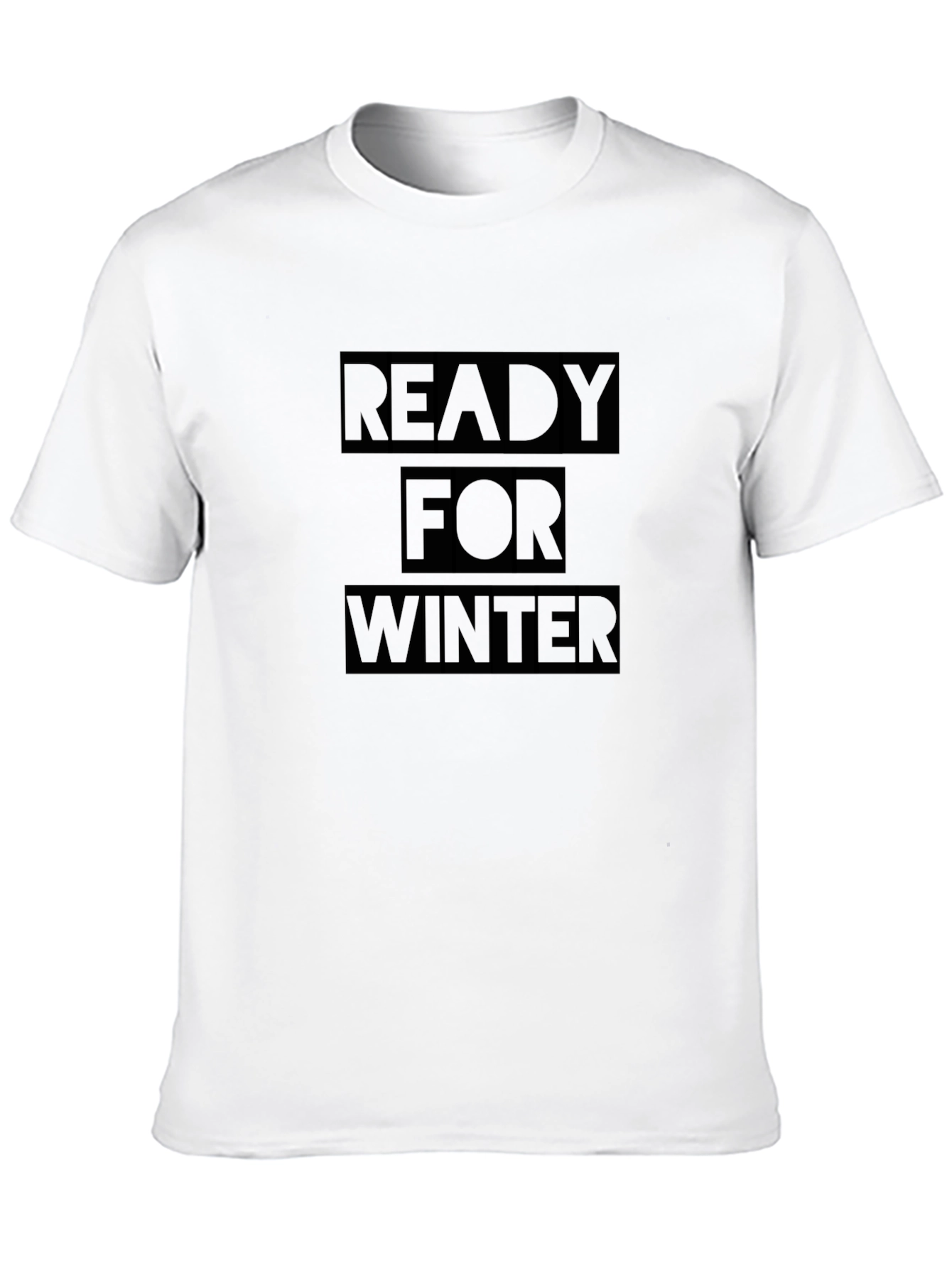 Ready for Winter Black T-Shirt