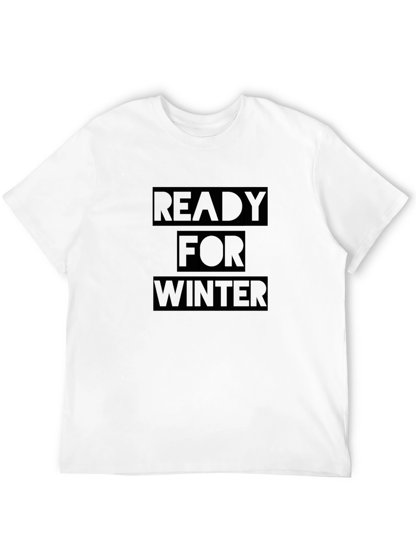 Ready for Winter Black T-Shirt