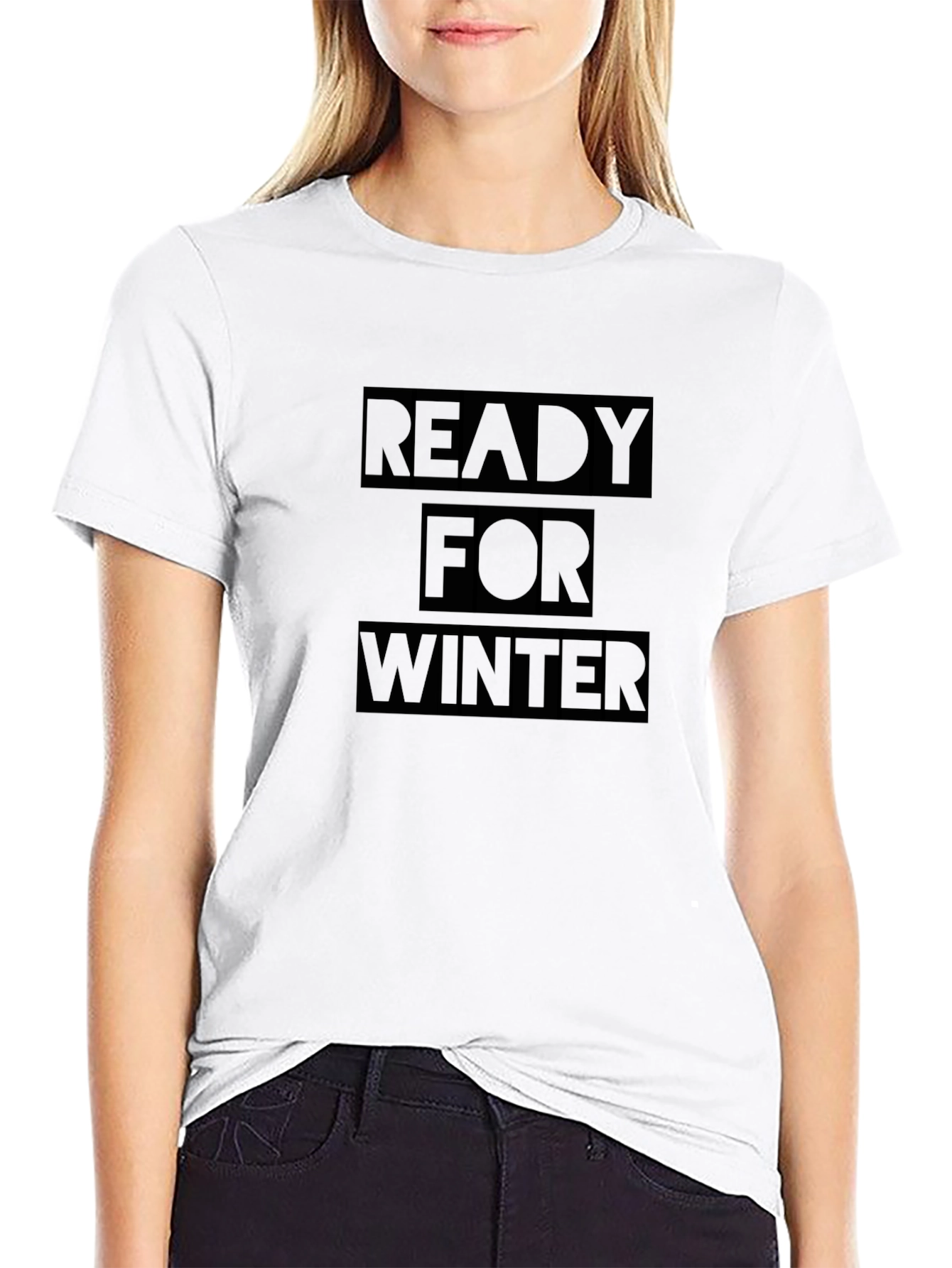 Ready for Winter Black T-Shirt
