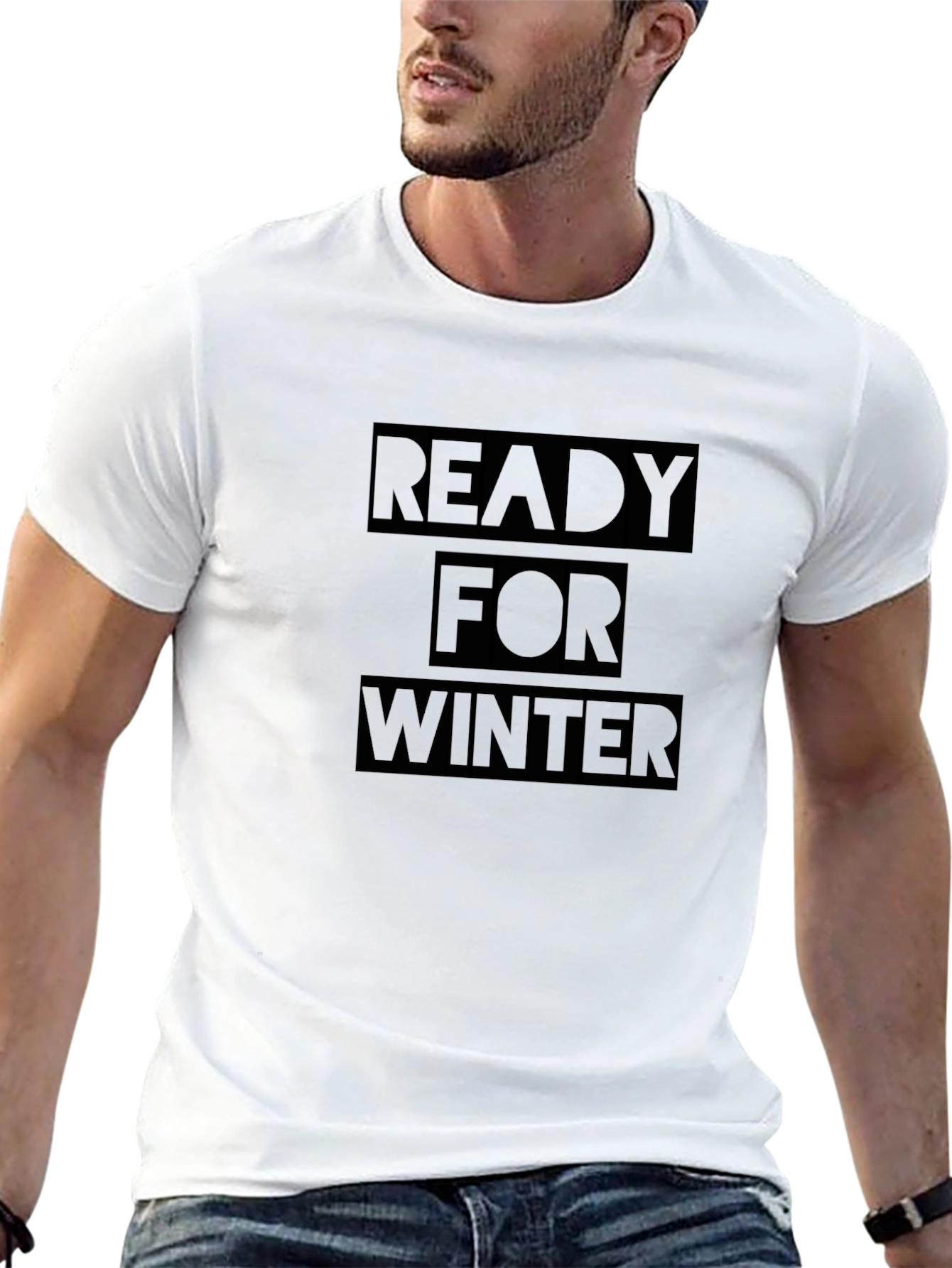 Ready for Winter Black T-Shirt