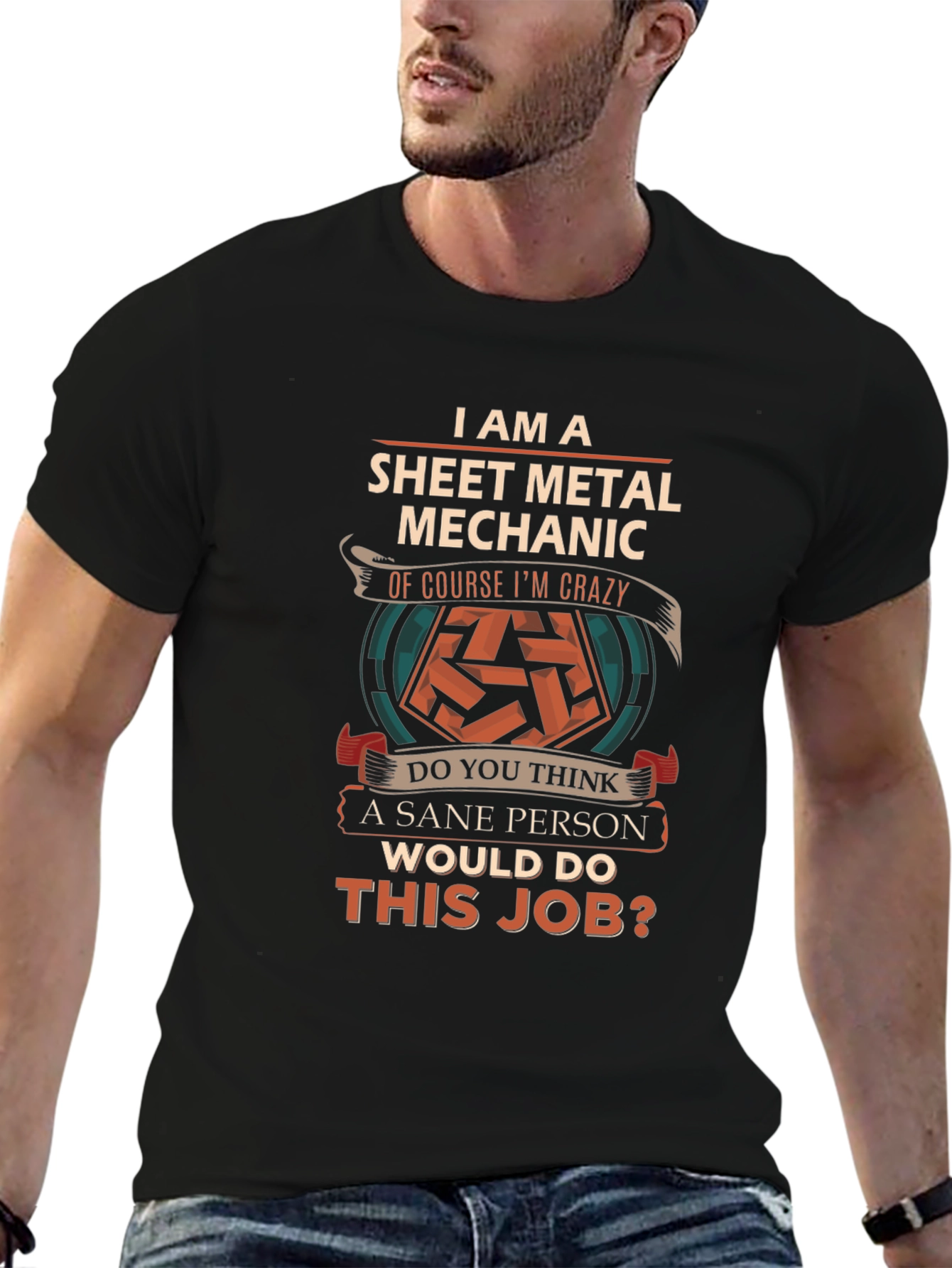 Sheet Metal Mechanic T-Shirt - Crazy Job