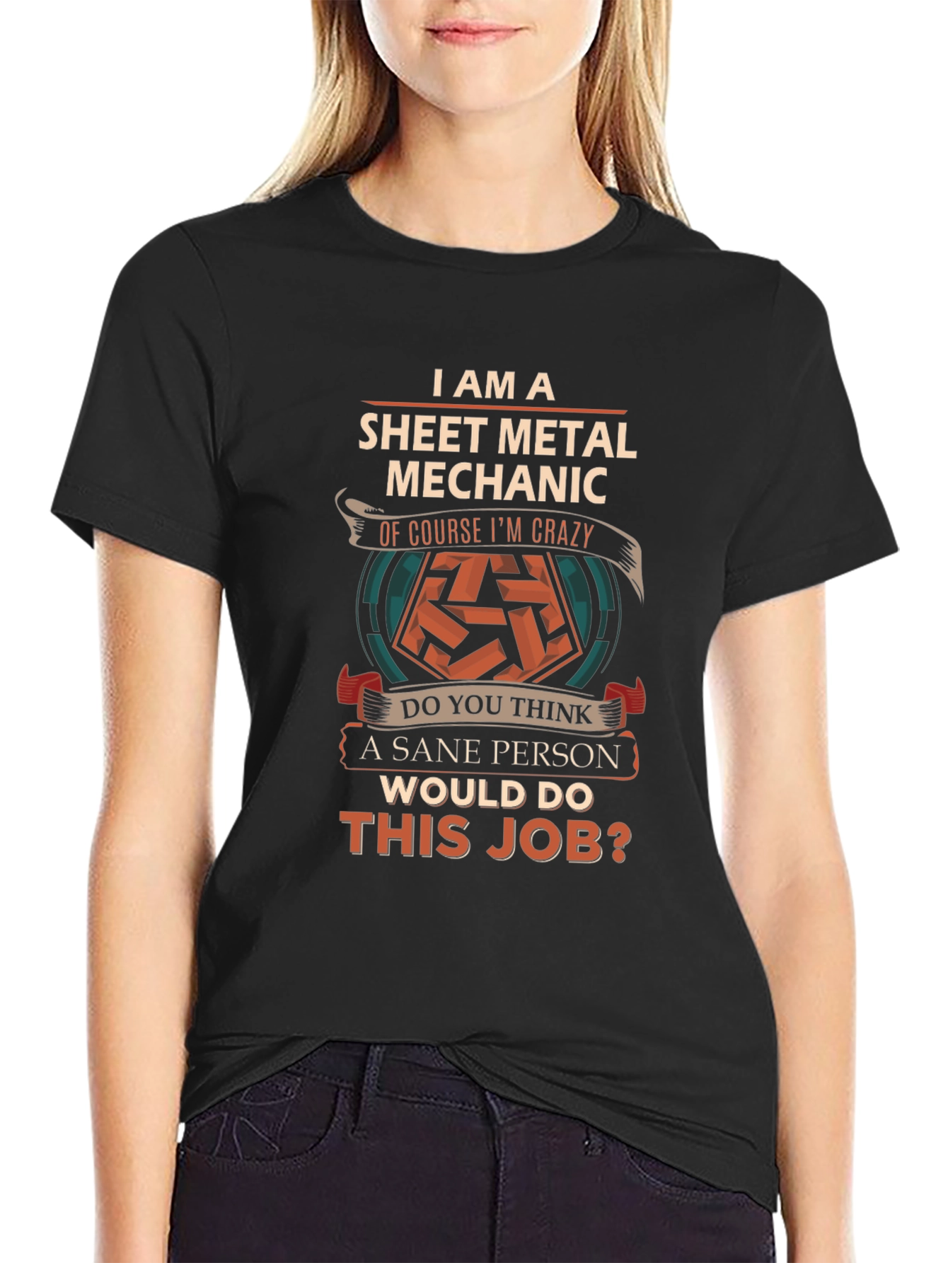 Sheet Metal Mechanic T-Shirt - Crazy Job