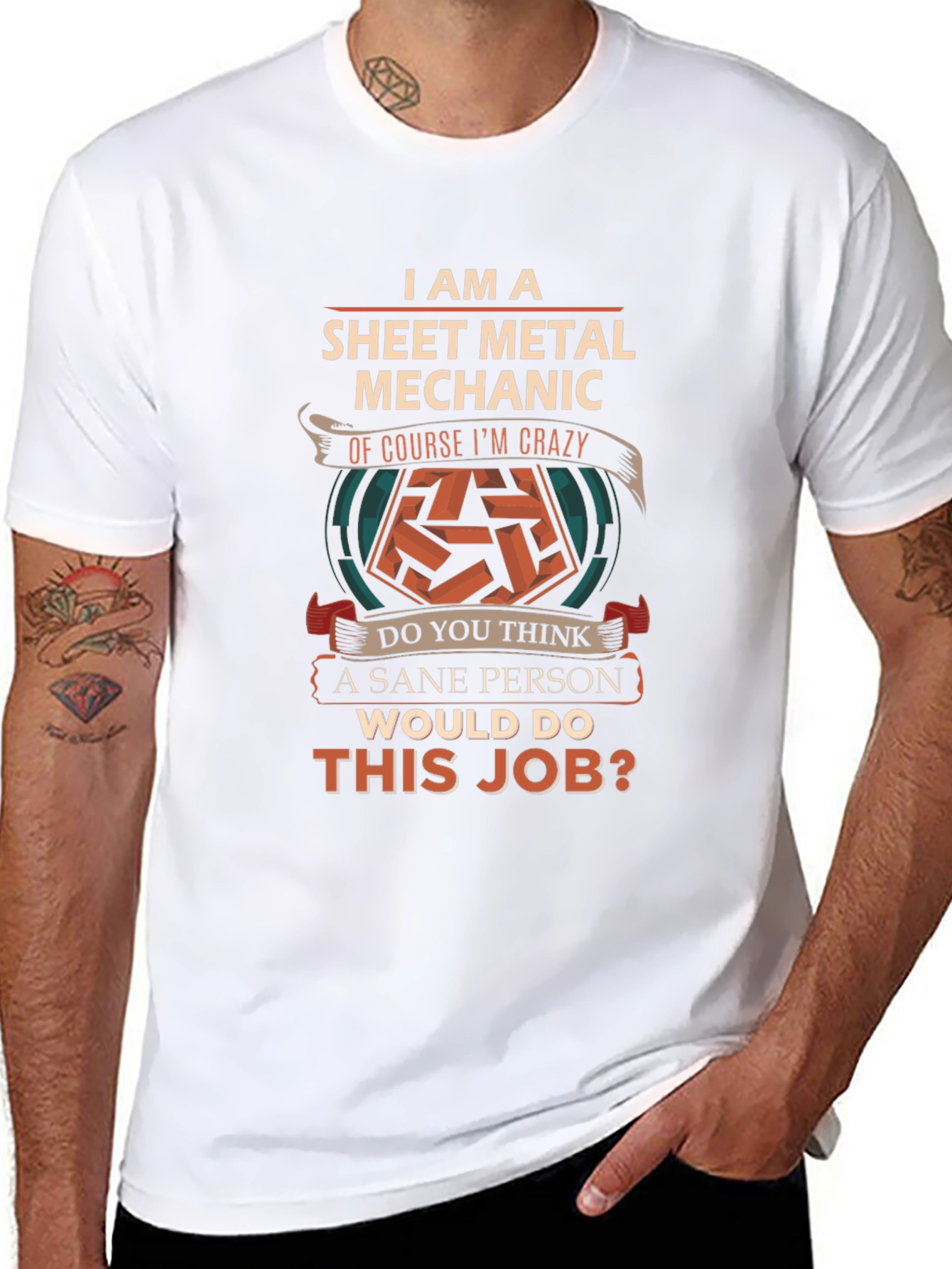 Sheet Metal Mechanic T-Shirt - Crazy Job