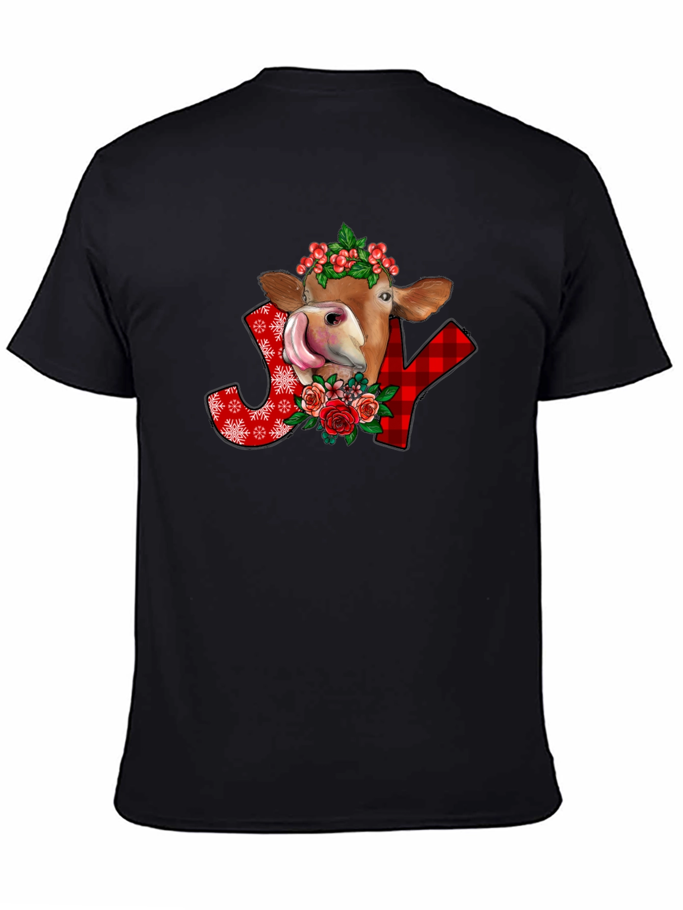 Festive Cow Joy Graphic Tee