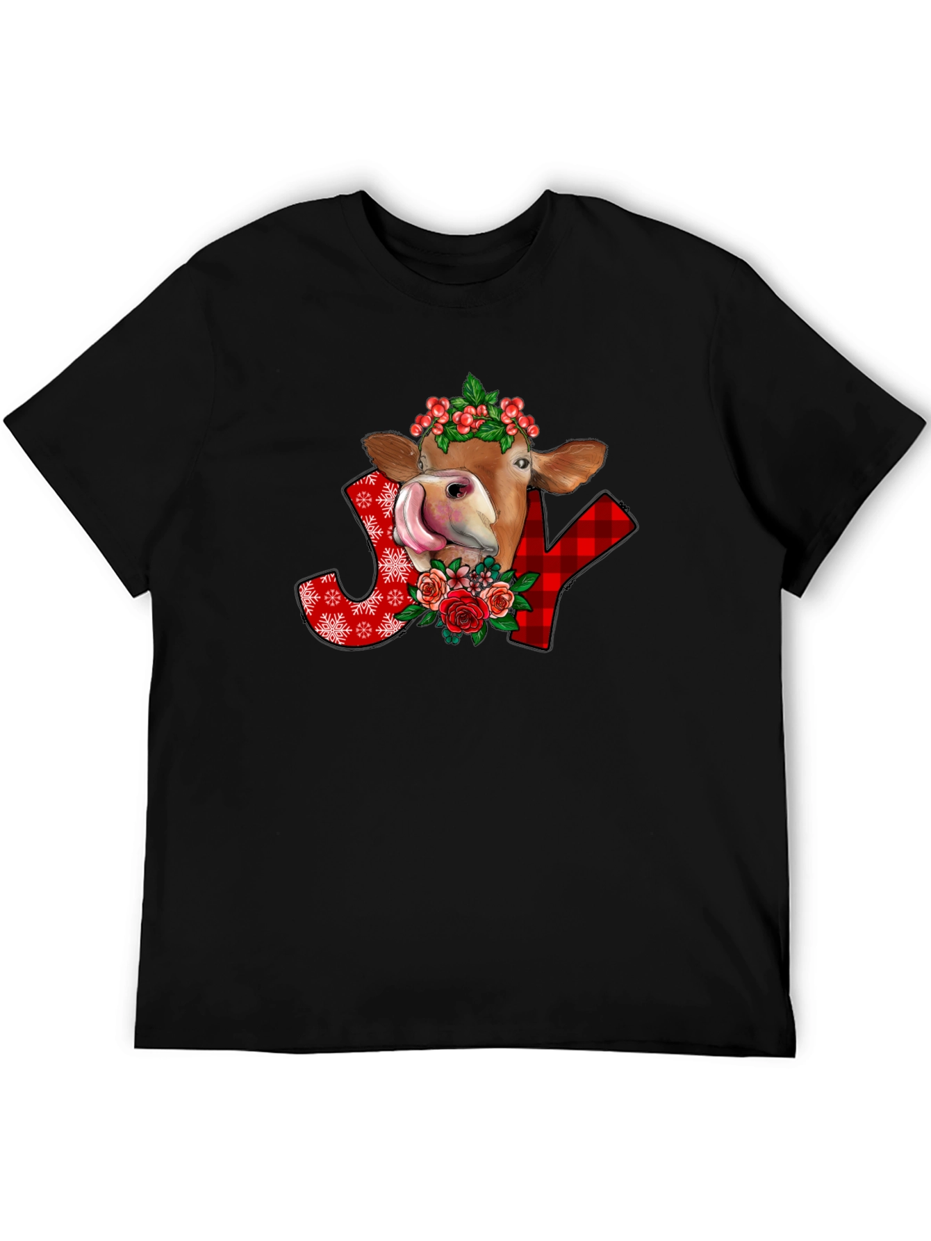 Festive Cow Joy Graphic Tee