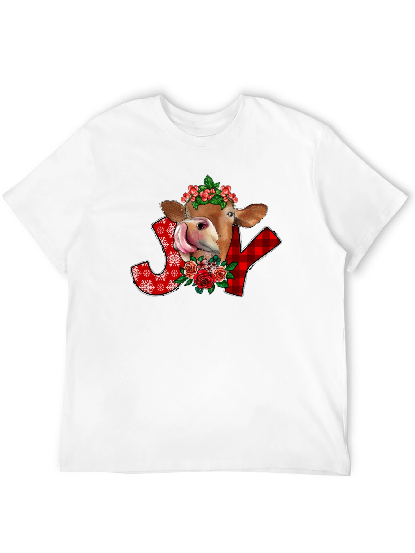 Festive Cow Joy Graphic Tee