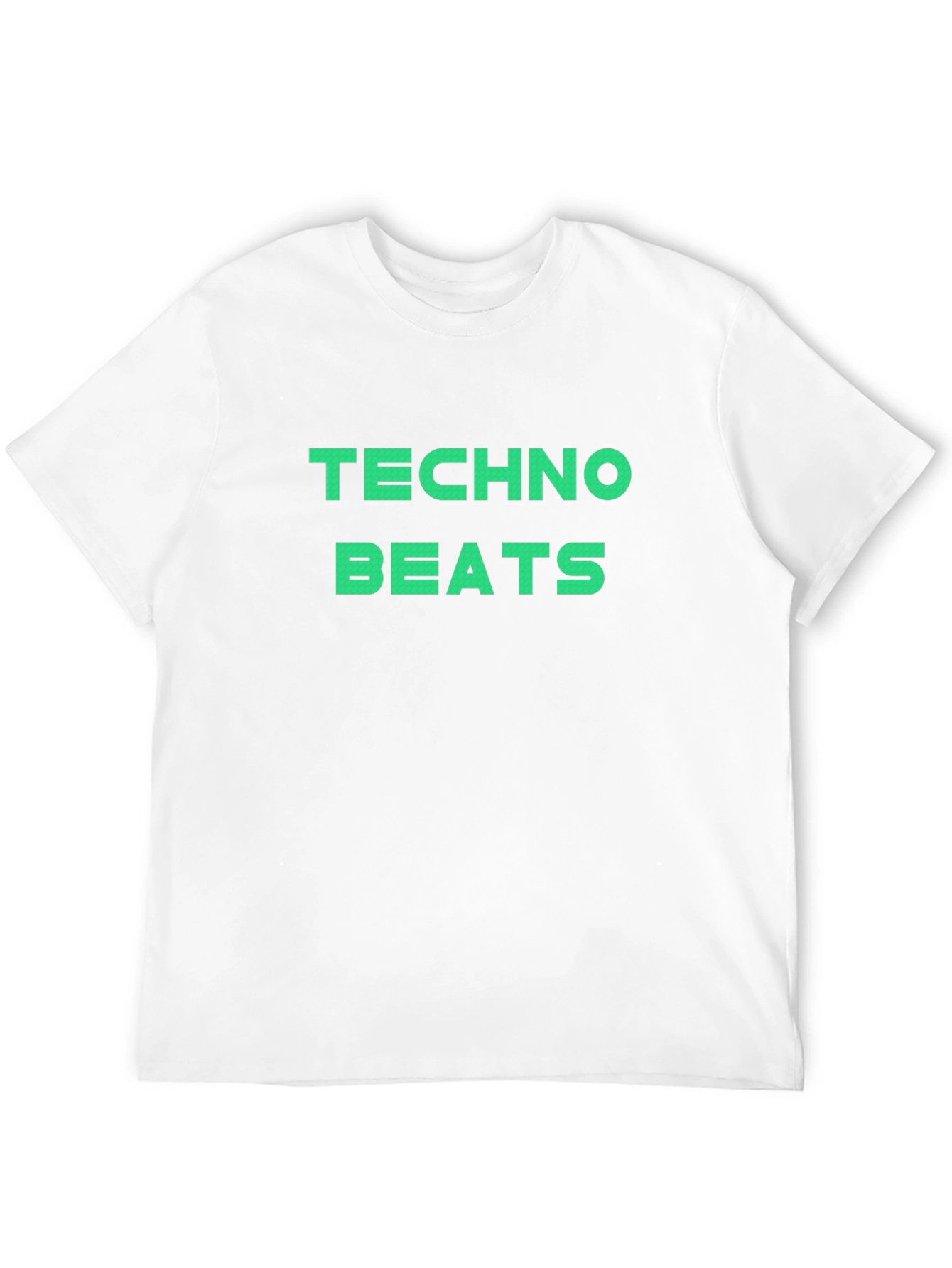 Techno Beats Graphic Tee - Black Crew Neck