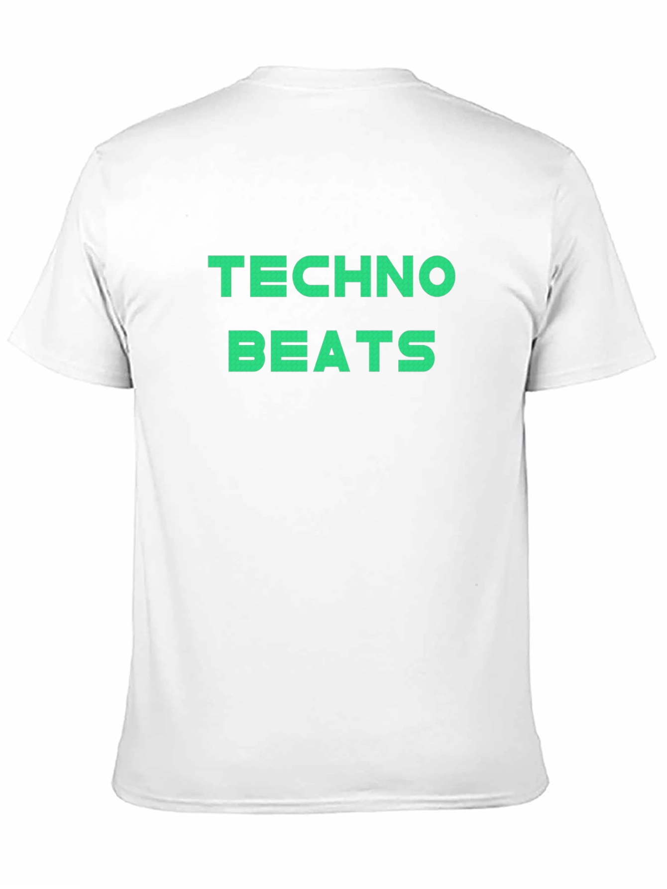 Techno Beats Graphic Tee - Black Crew Neck