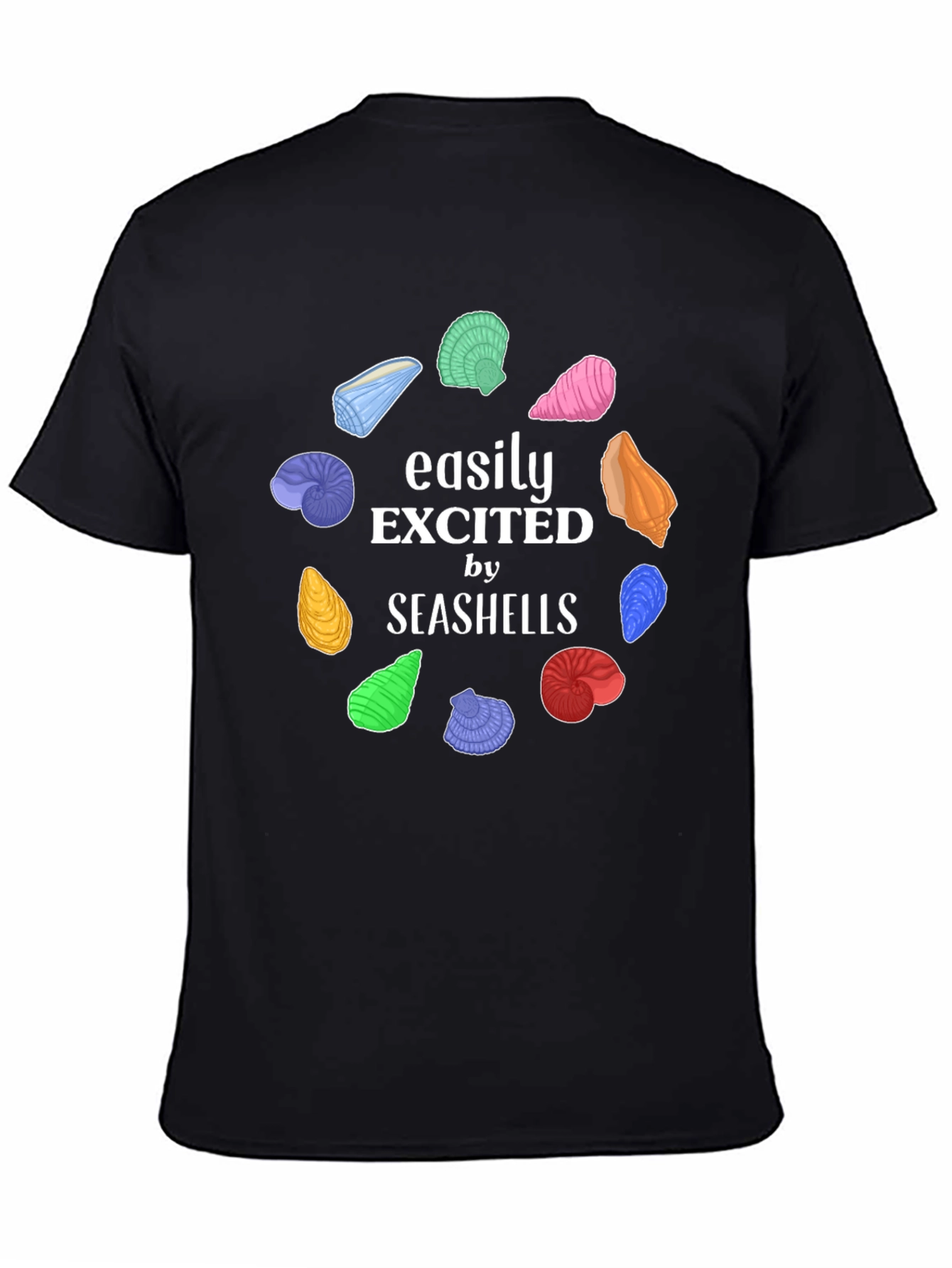 Easily Excited by Seashells Graphic Tee