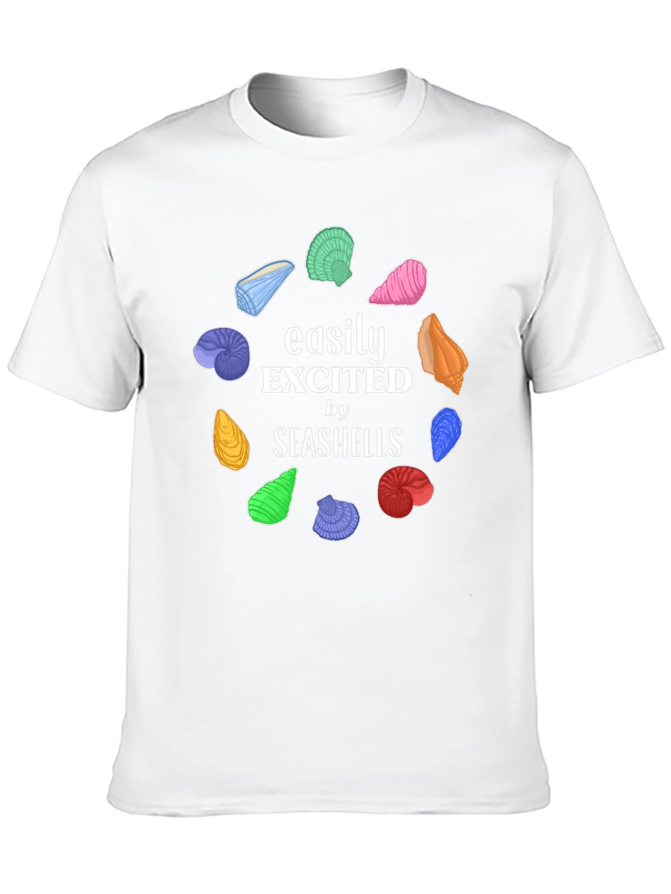 Easily Excited by Seashells Graphic Tee