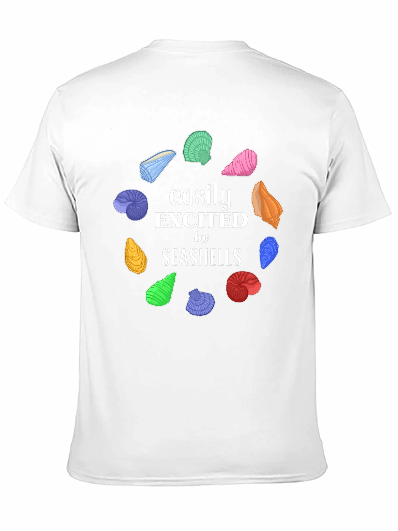 Easily Excited by Seashells Graphic Tee