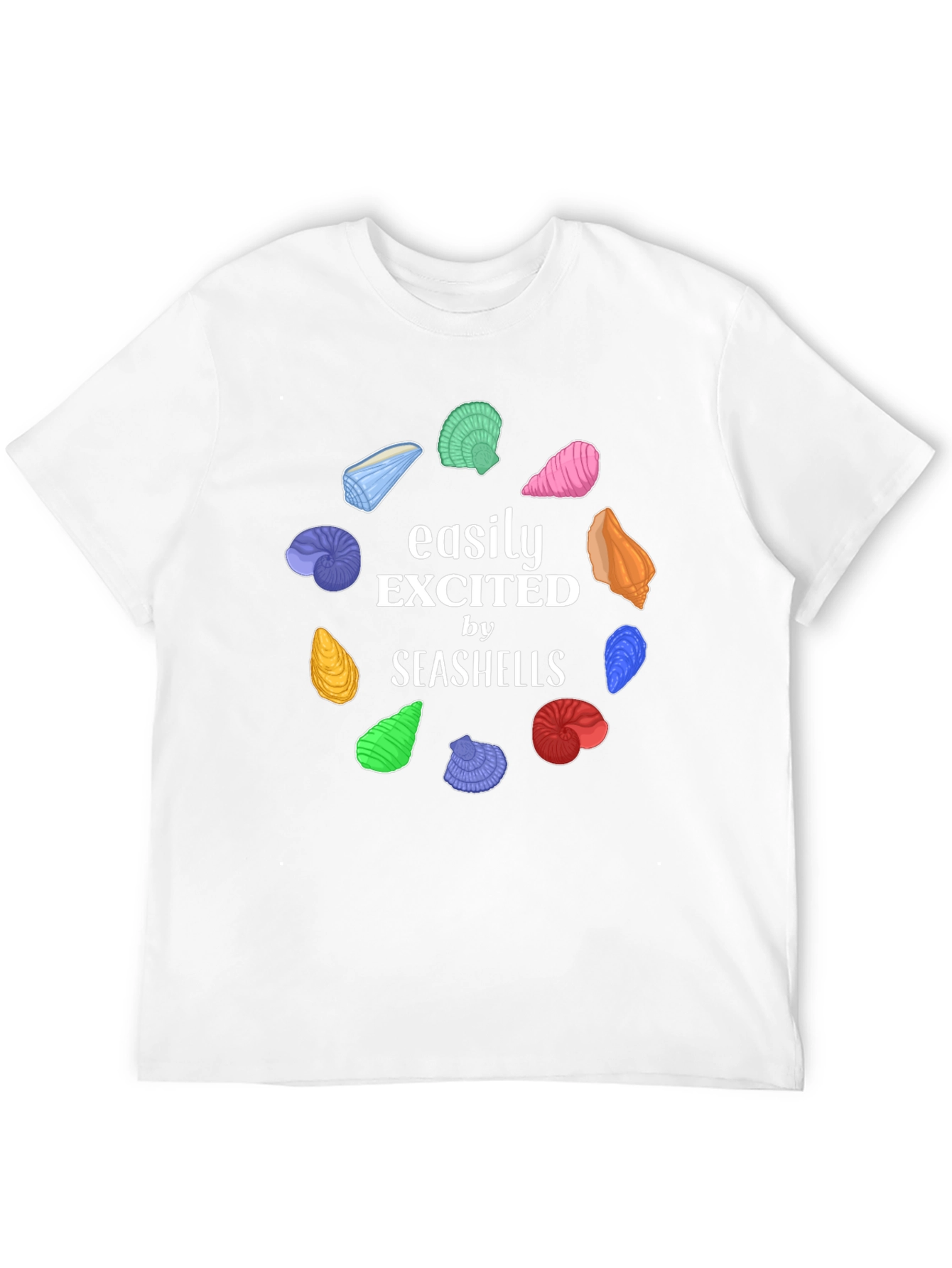 Easily Excited by Seashells Graphic Tee