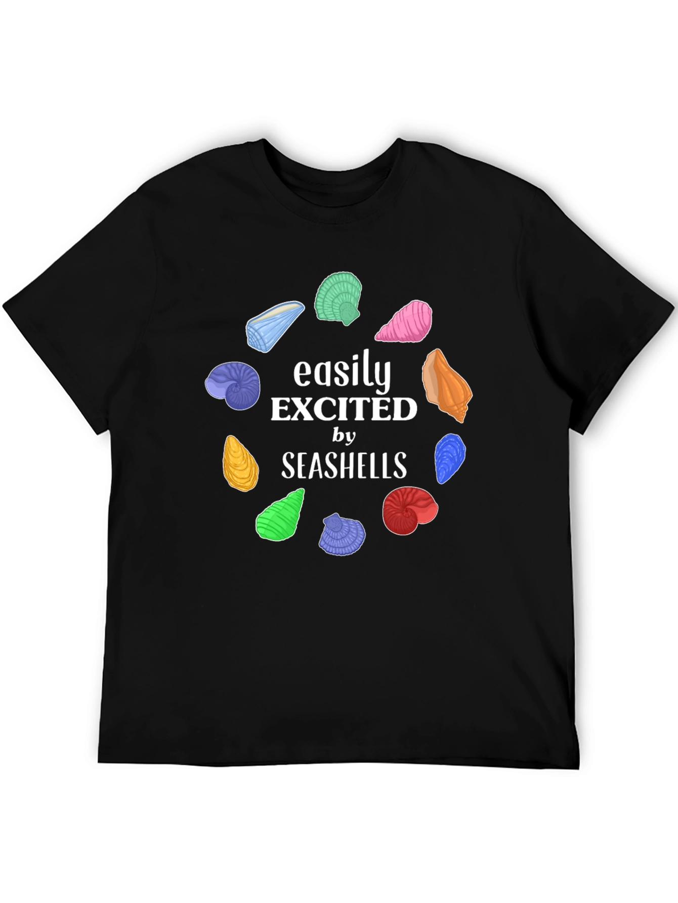Easily Excited by Seashells Graphic Tee