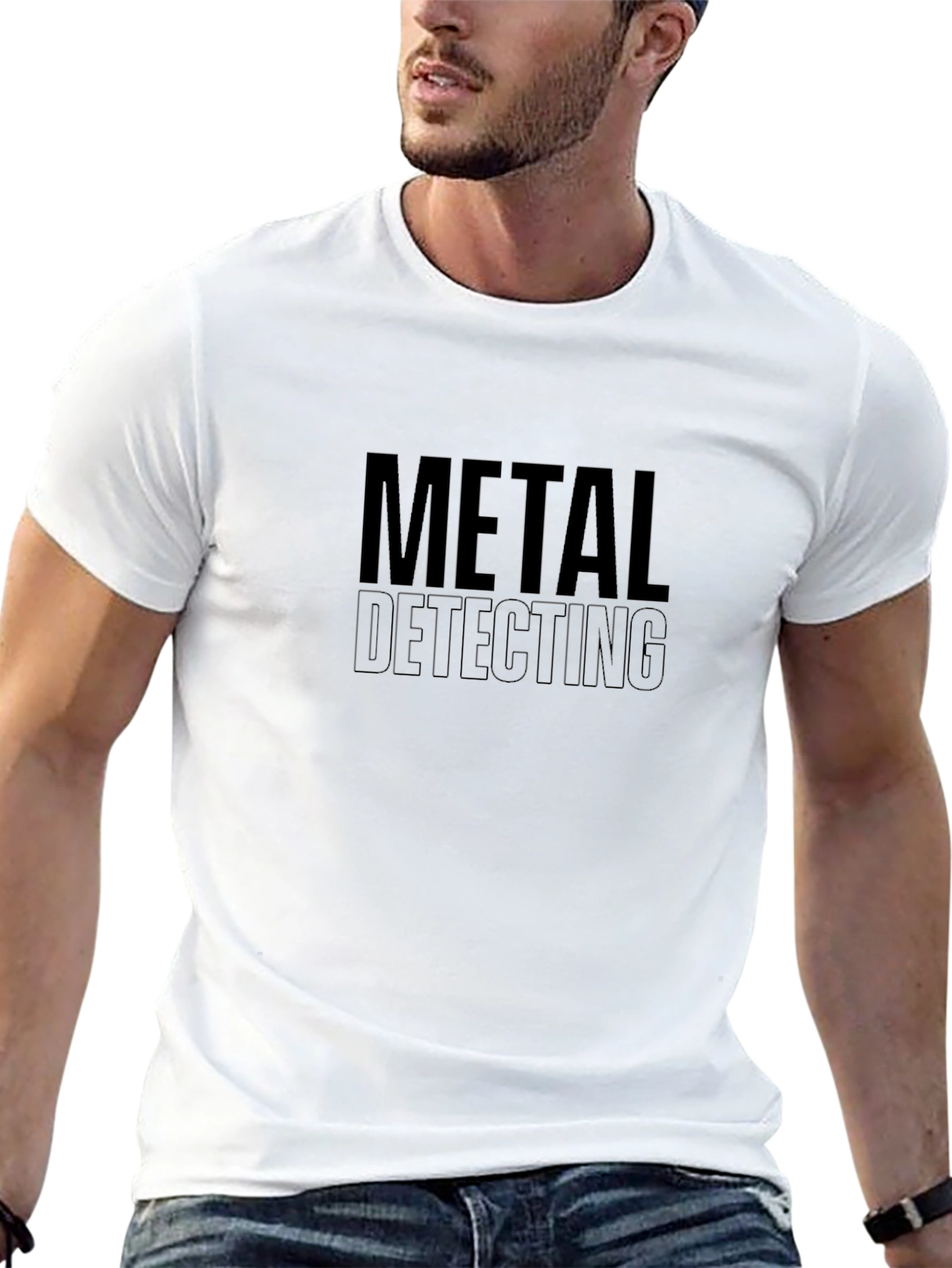 Metal Detecting Tee - Black Short Sleeve Shirt