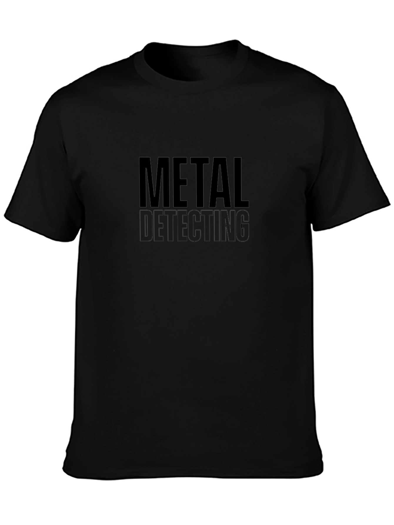 Metal Detecting Tee - Black Short Sleeve Shirt