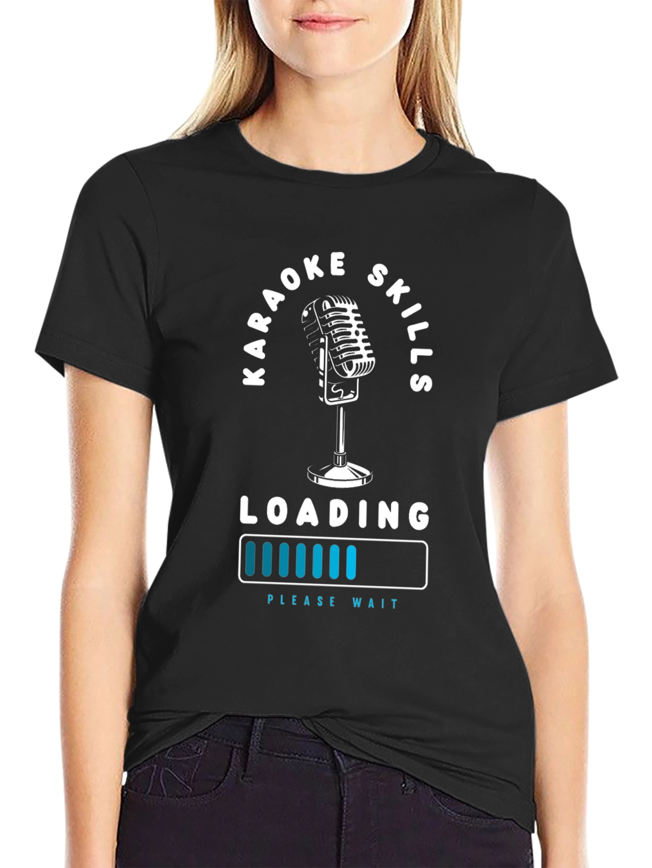 Karaoke Skills Loading T-Shirt - Fun Graphic Tee