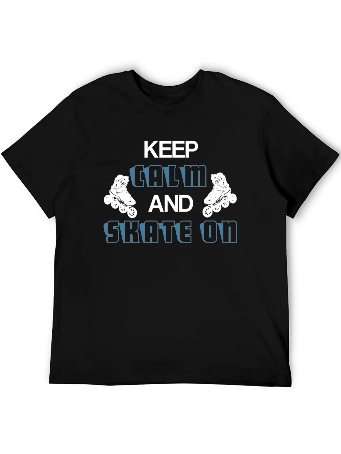 Keep Calm and Skate On - Graphic T-Shirt
