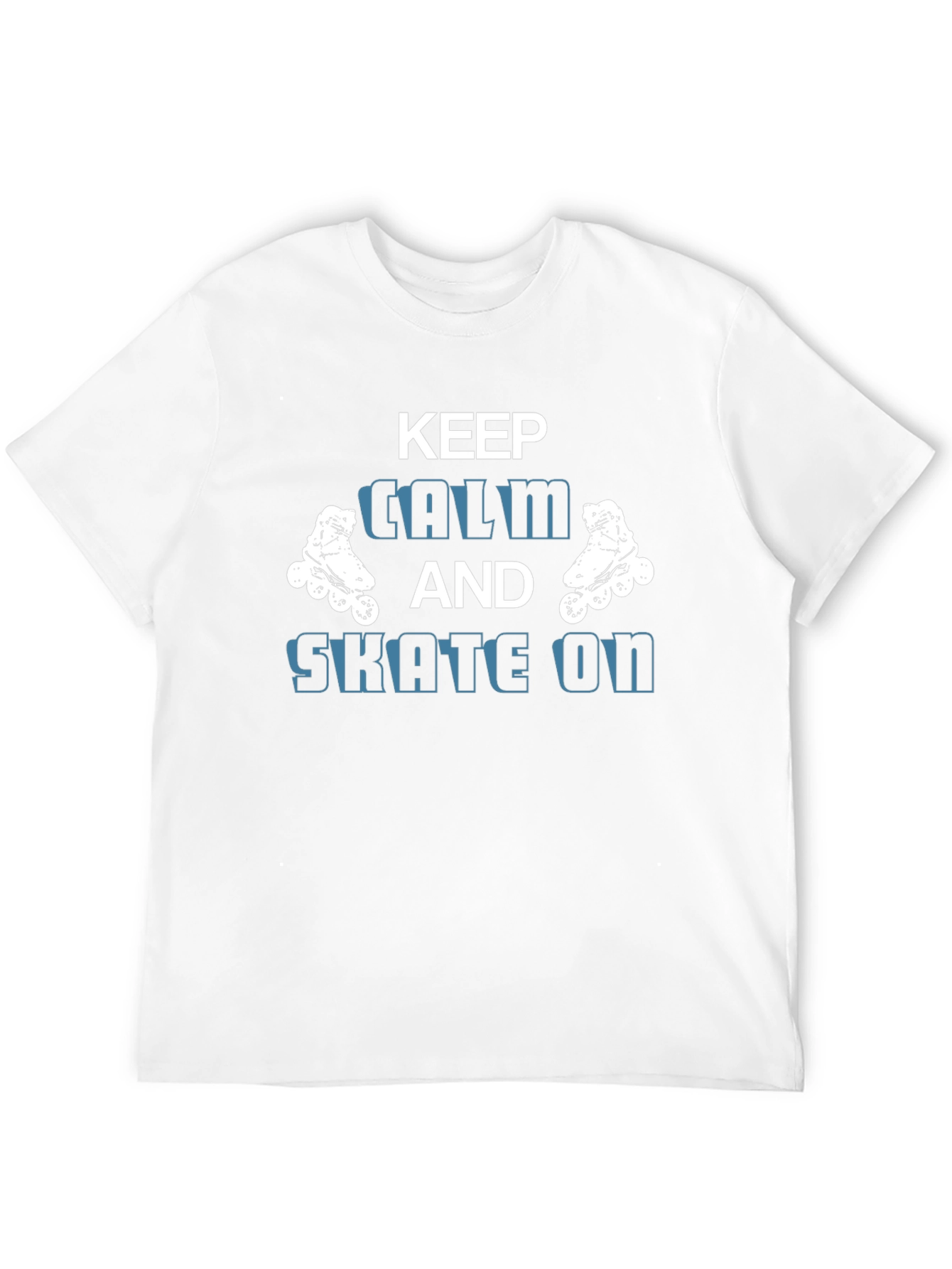 Keep Calm and Skate On - Graphic T-Shirt