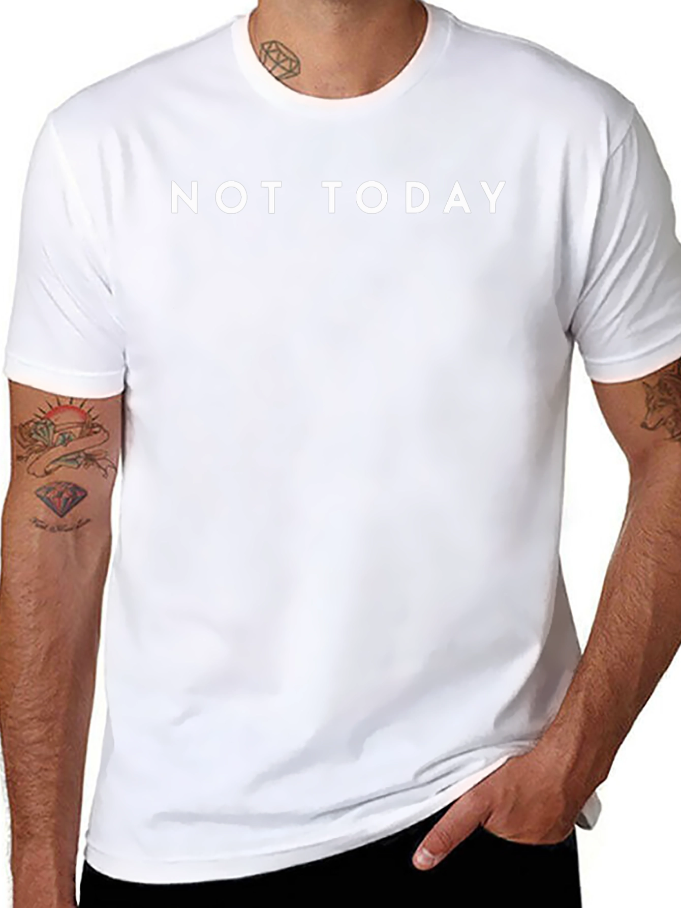 Not Today T-Shirt - Mens Crew Neck