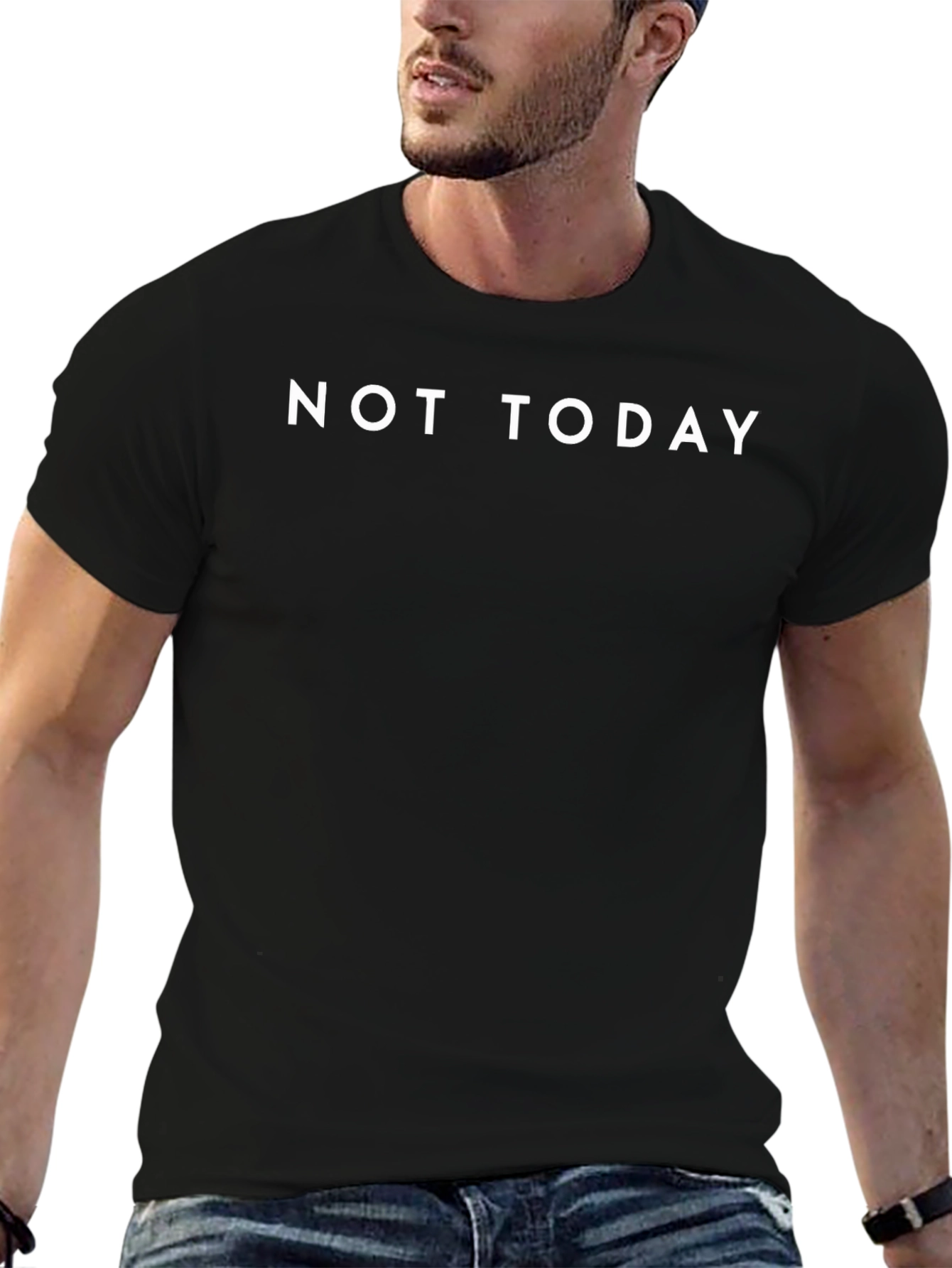 Not Today T-Shirt - Mens Crew Neck