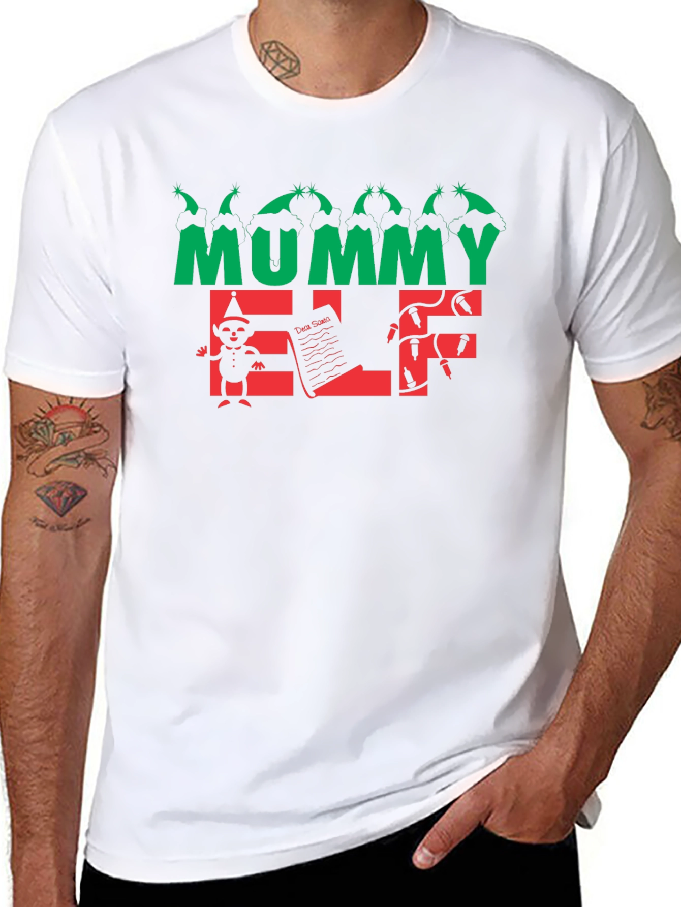 Mummy Elf Christmas T-Shirt