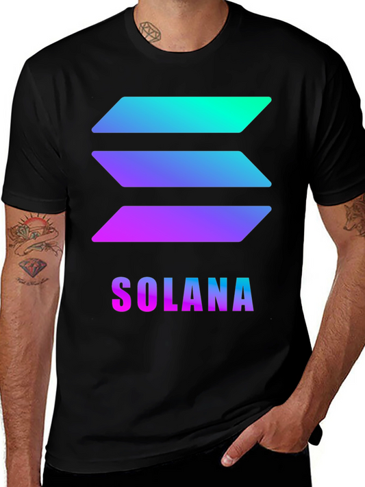 Solana Graphic T-Shirt - Crypto Inspired Fashion