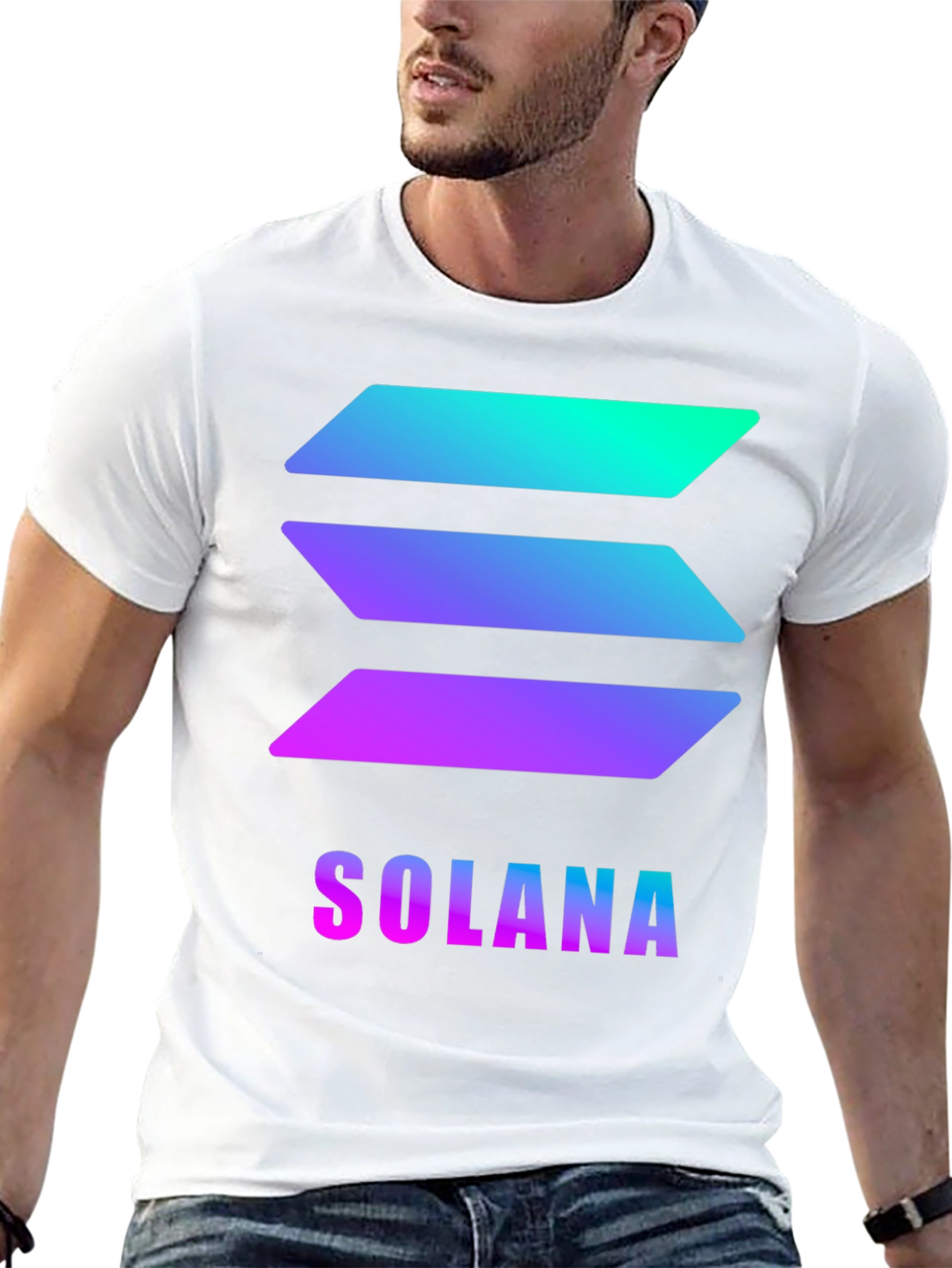 Solana Graphic T-Shirt - Crypto Inspired Fashion