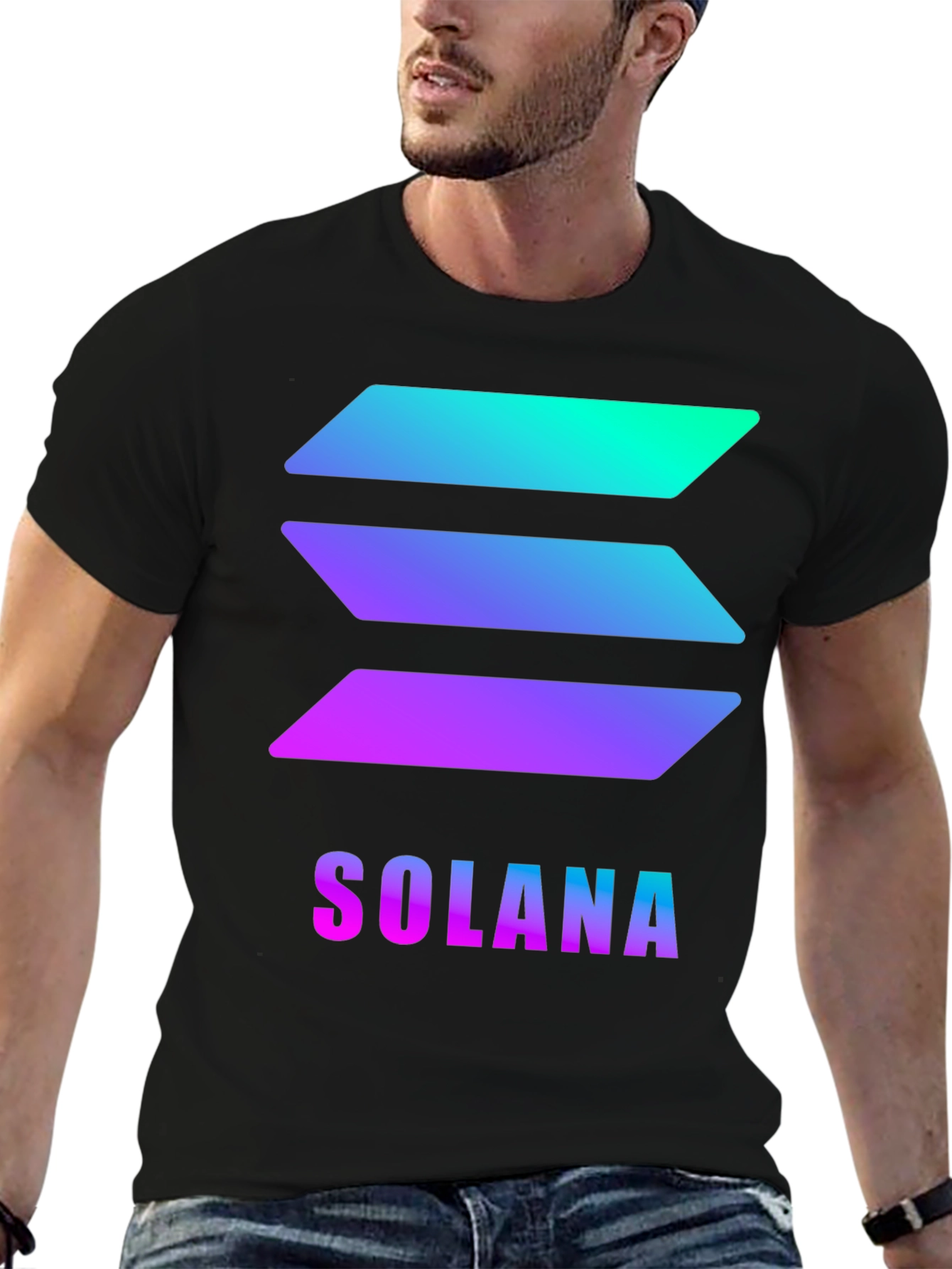 Solana Graphic T-Shirt - Crypto Inspired Fashion