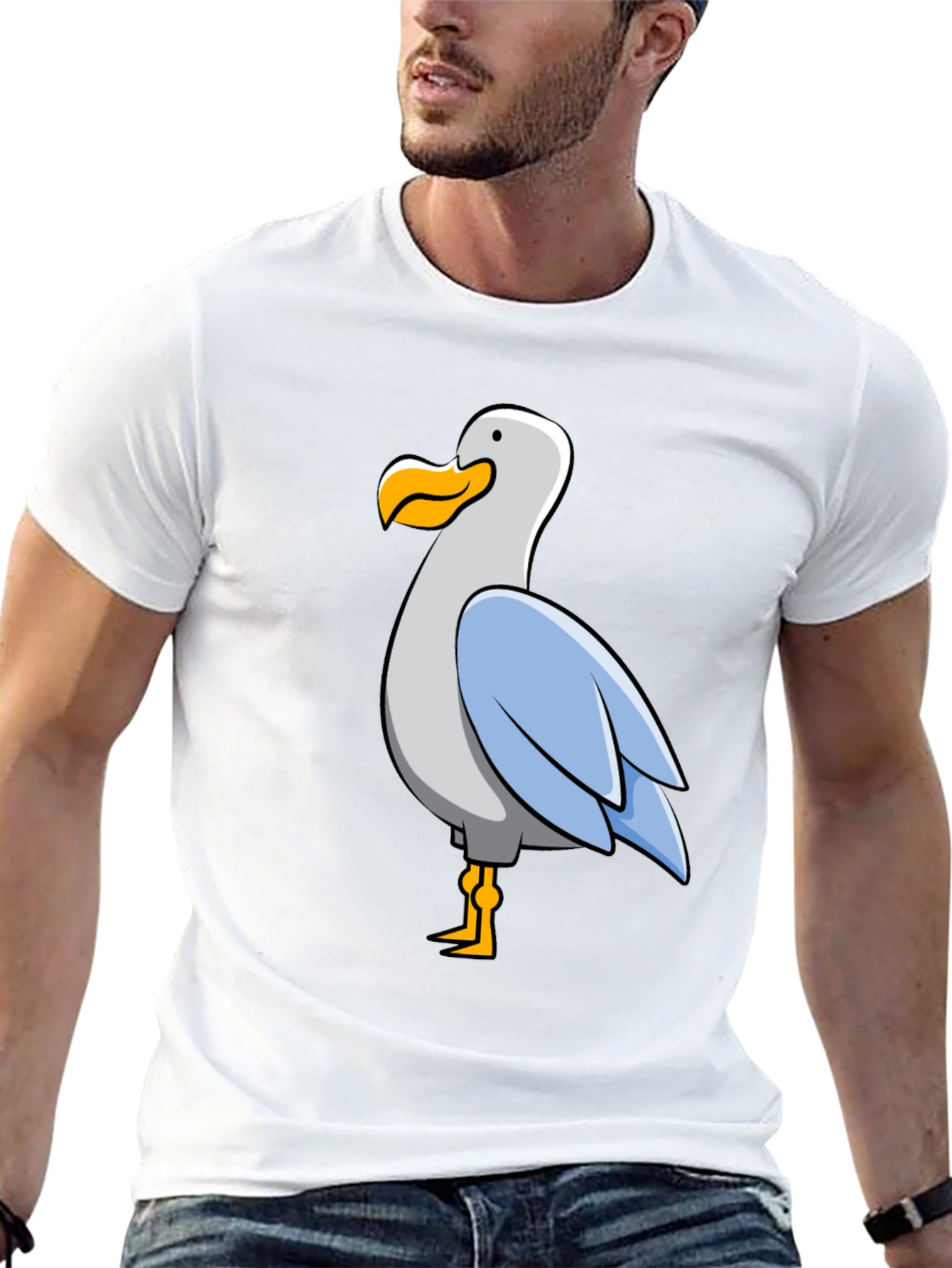 Seagull Graphic Tee - Funny Bird Lover Shirt