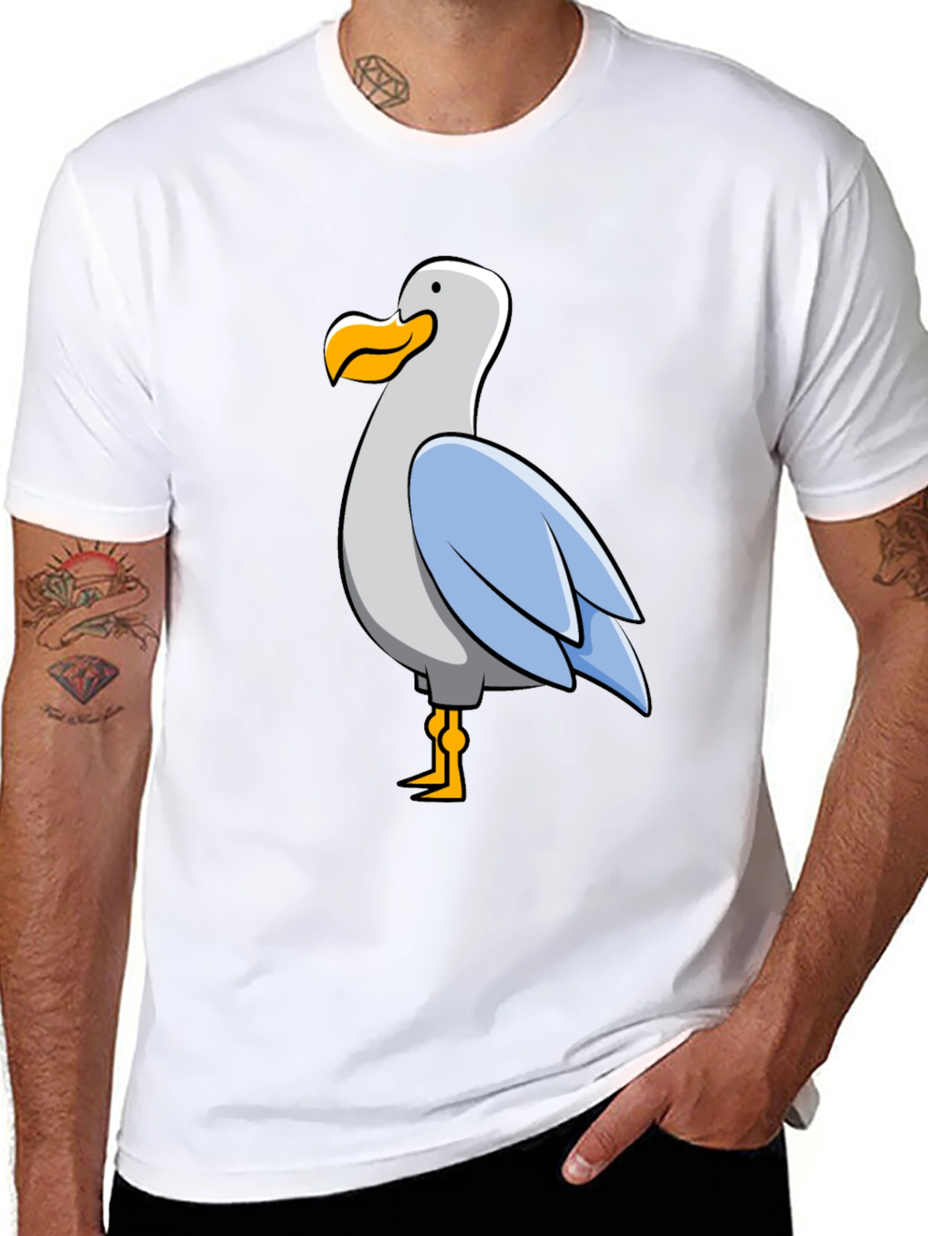 Seagull Graphic Tee - Funny Bird Lover Shirt