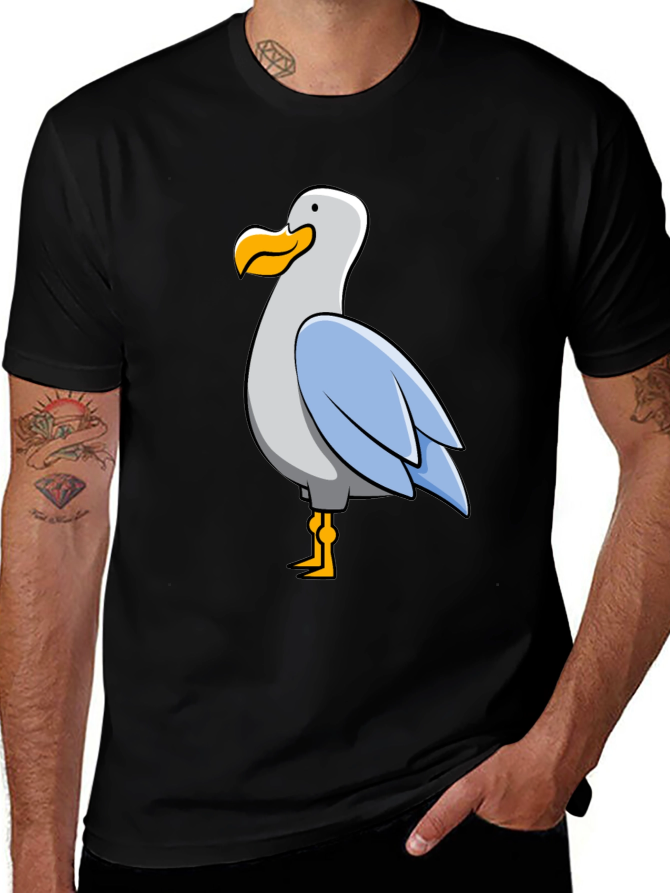 Seagull Graphic Tee - Funny Bird Lover Shirt