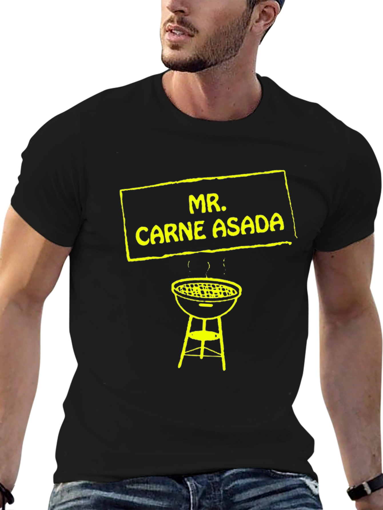 Mr. Carne Asada BBQ Graphic Tee - Black