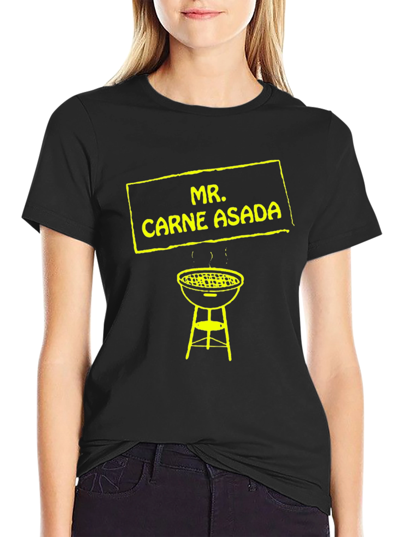 Mr. Carne Asada BBQ Graphic Tee - Black