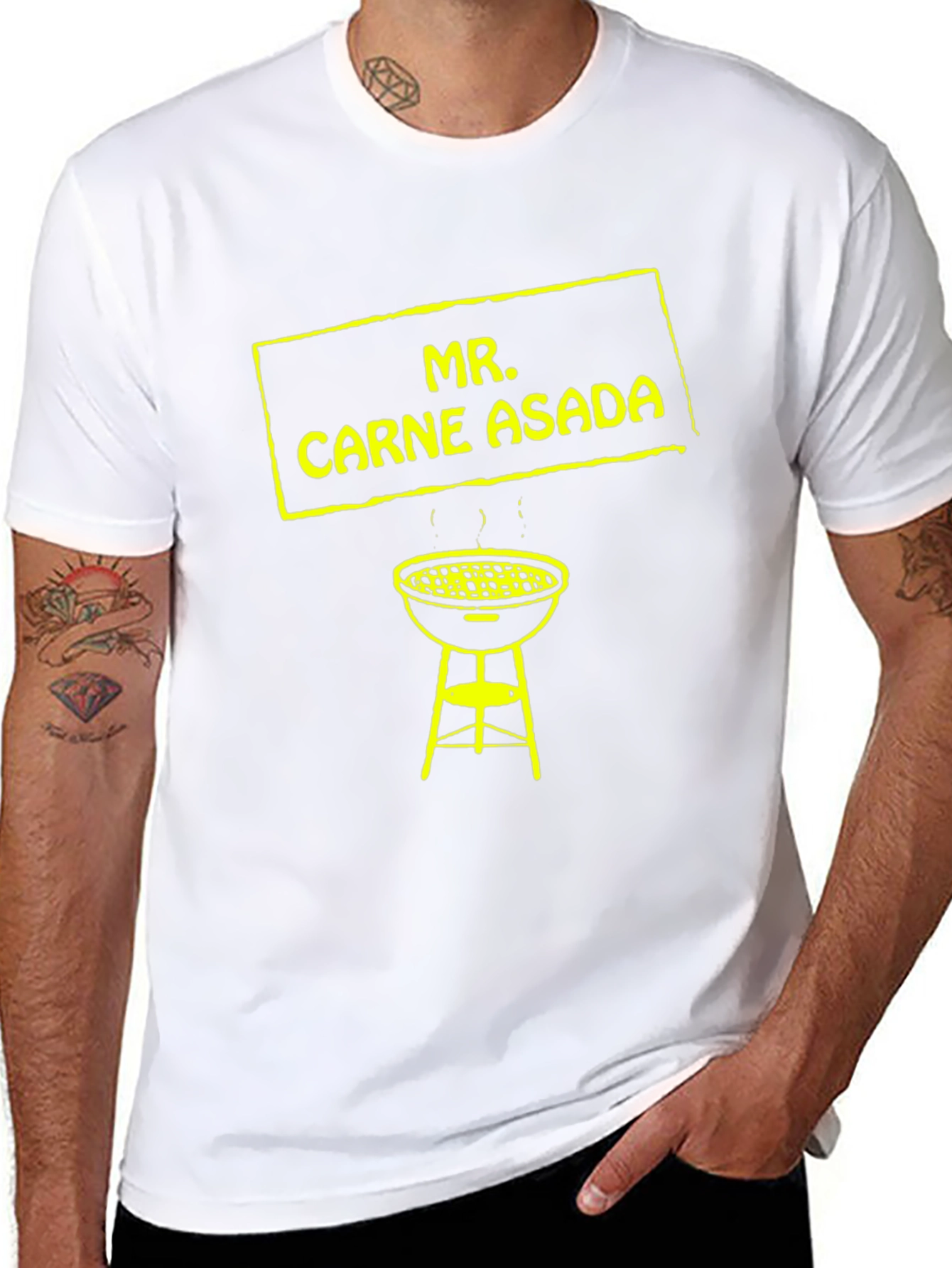 Mr. Carne Asada BBQ Graphic Tee - Black