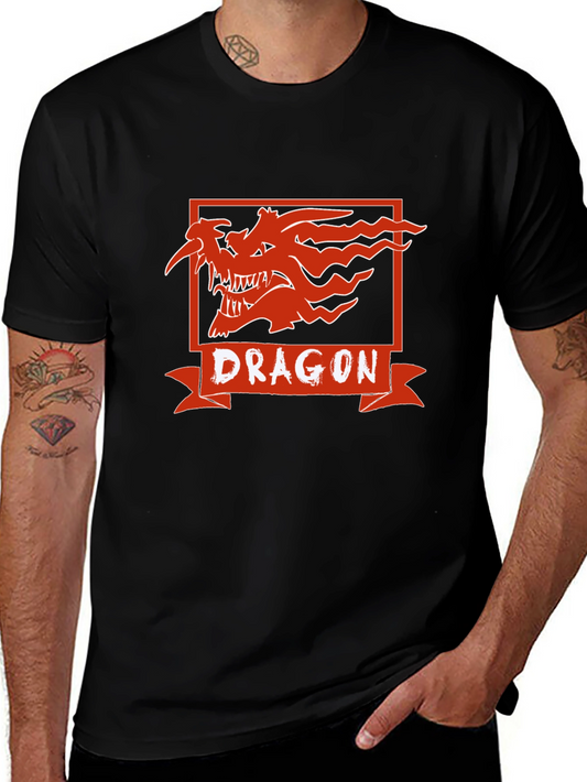 Dragon Graphic Tee - Mens Black T-Shirt